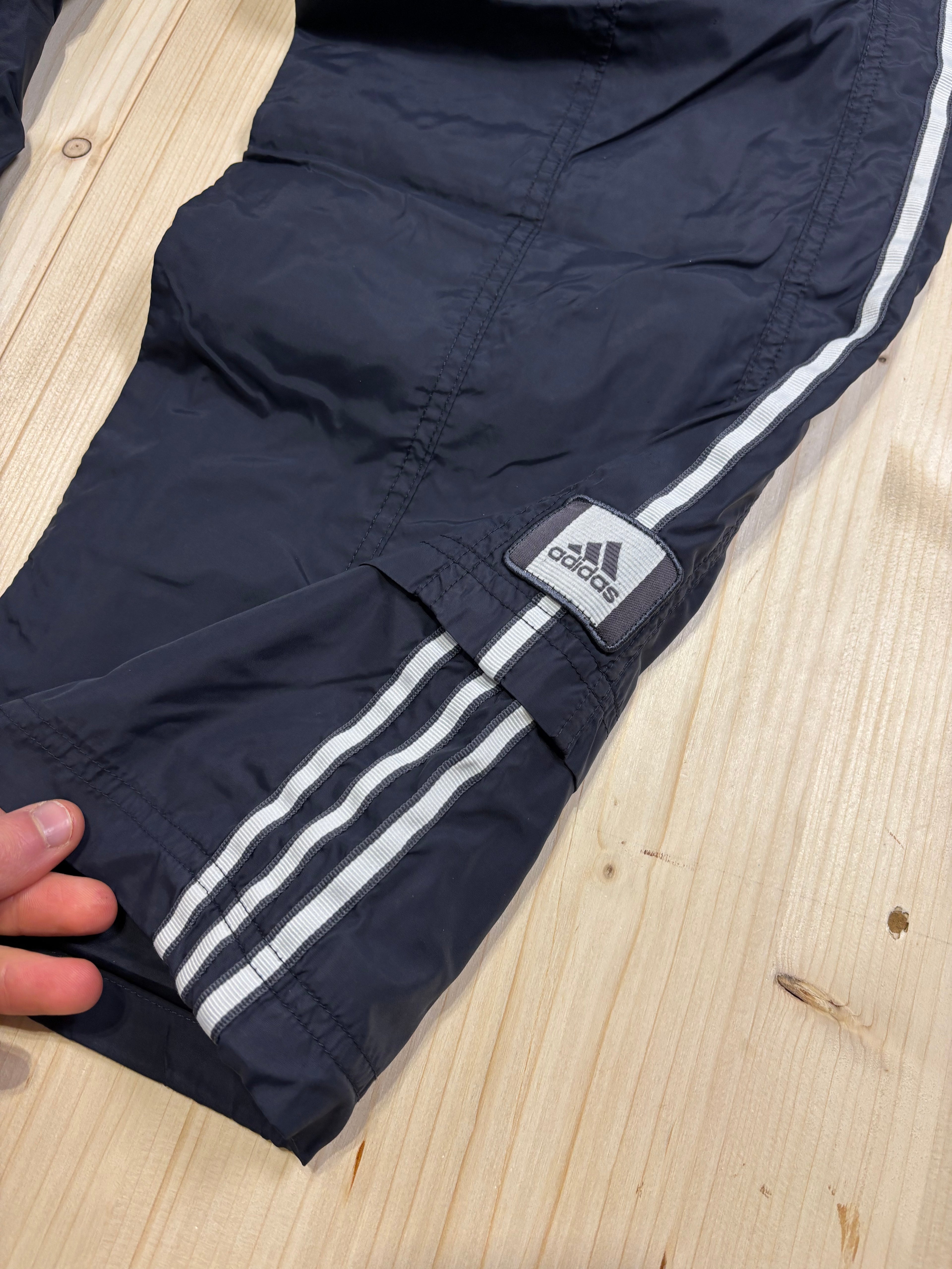 Adidas Vintage Track Pants Blu Navy Loose Fit