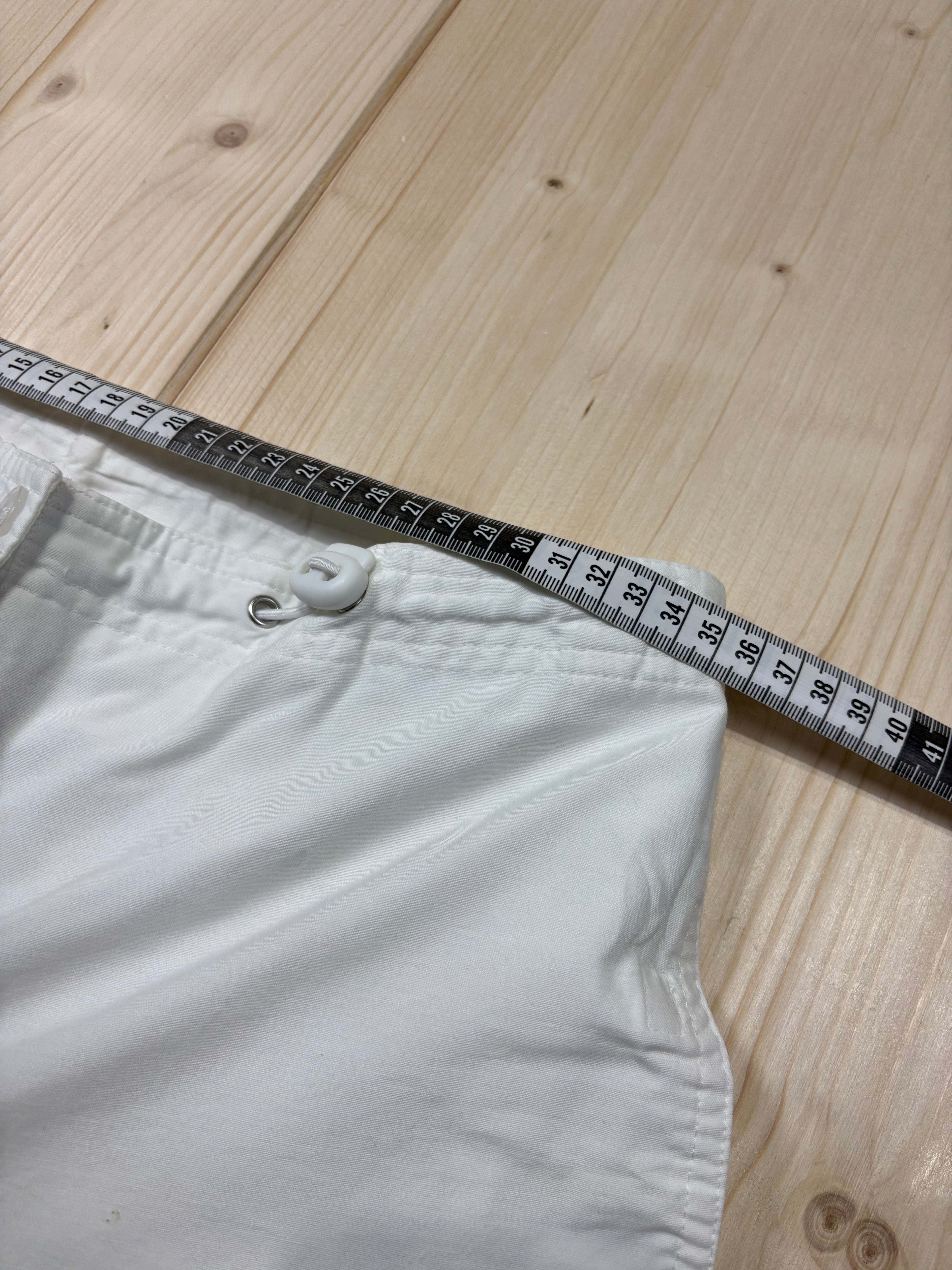 Pantalone Cargo Donna Bianco Vintage