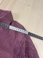 Camicia Donna a Righe Bordeaux Y2K Vintage