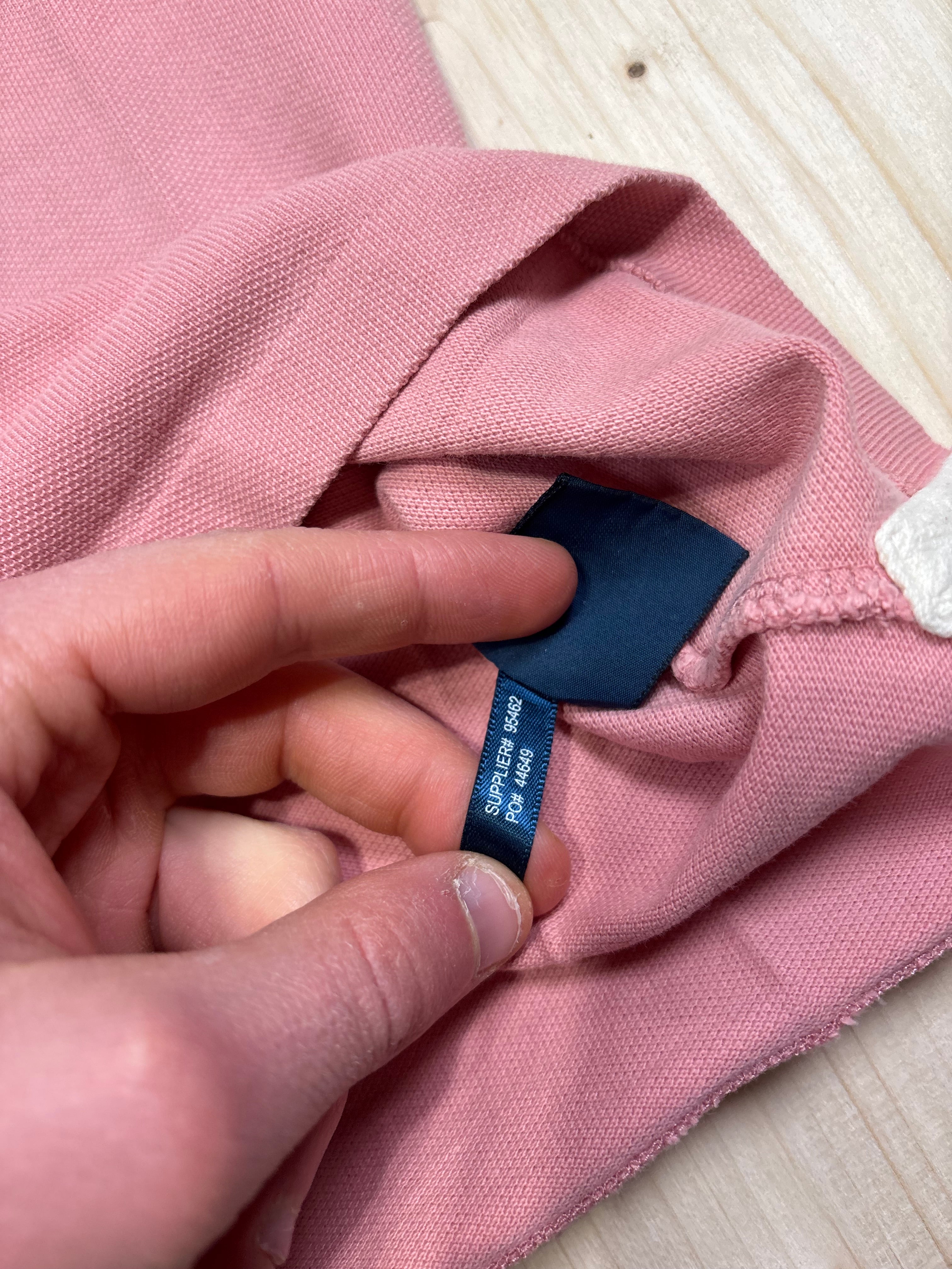 Polo Ralph Lauren Rosa con Maxi Logo e Numeri Romani LXVII - Slim Fit Donna
