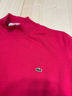 T-shirt Lupetto Lacoste Donna in Cotone Rosa Fucsia