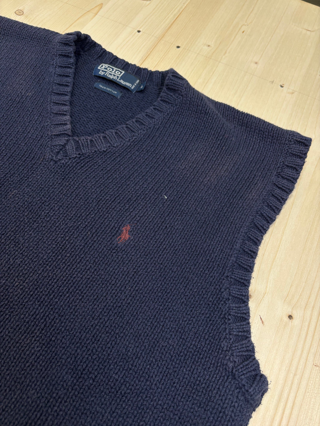 Polo Ralph Lauren Vintage Knit Vest – Navy Blue