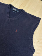 Polo Ralph Lauren Vintage Knit Vest – Navy Blue