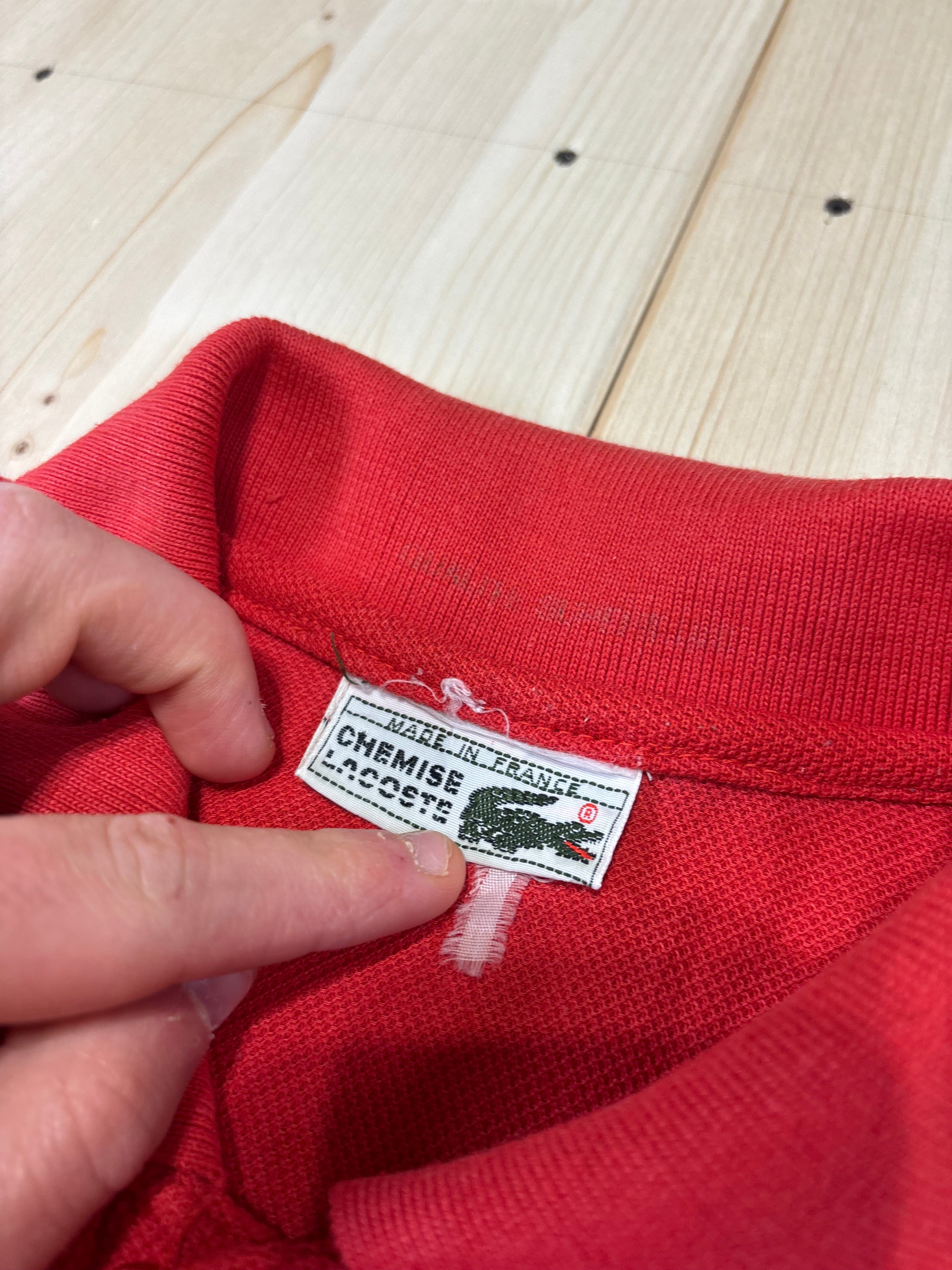 Polo Lacoste Uomo Rossa con Logo Ricamato – Regular Fit