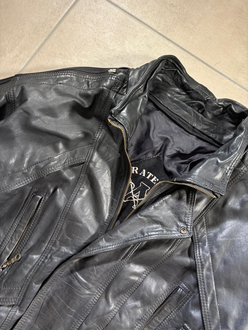 Leather Bomber 80s Vintage