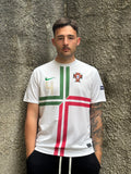 Maglia Nazionale Portogallo Away Euro 2012 Nike #4 Bianca