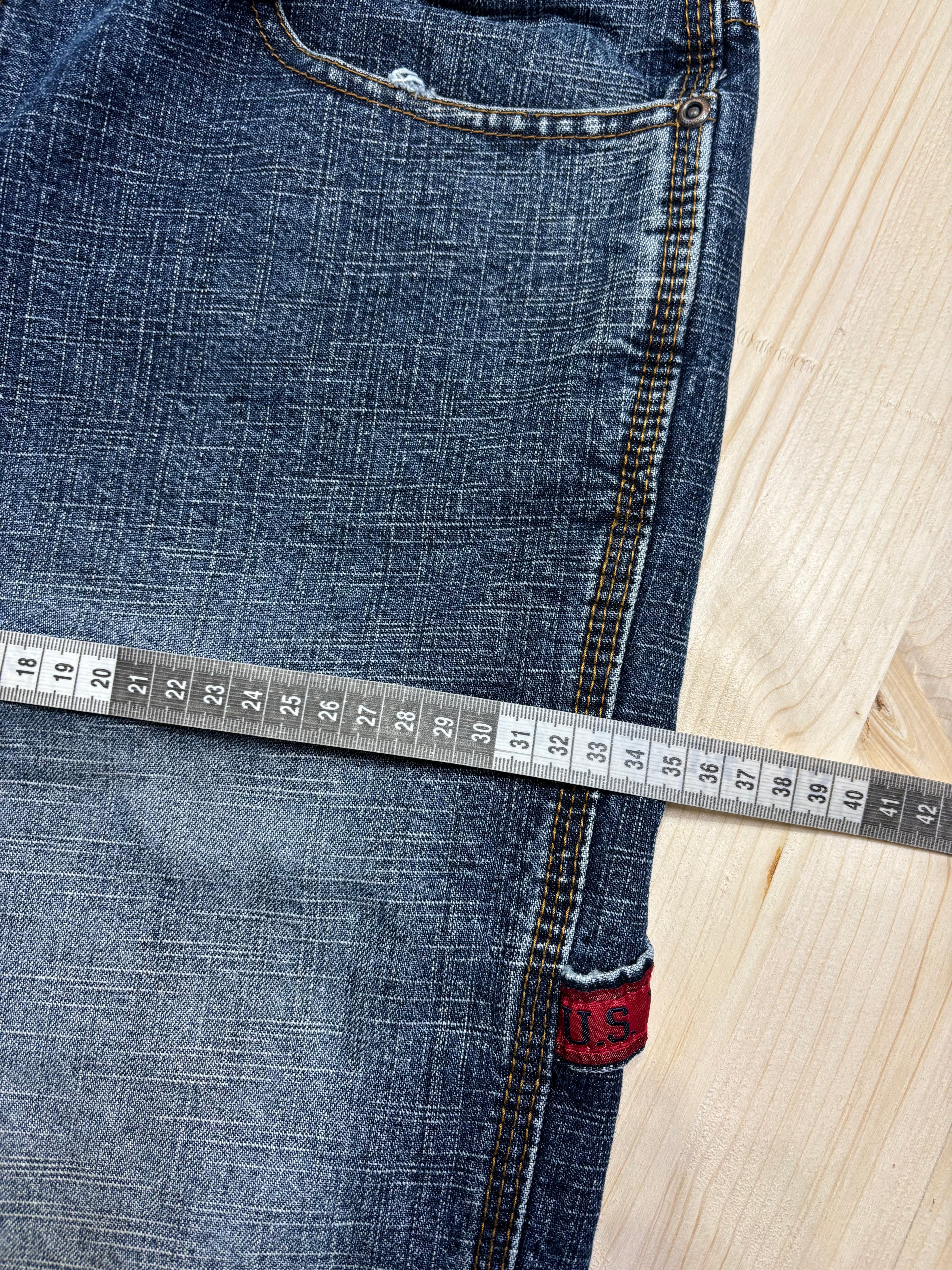 Bermuda Vintage U.S. Polo Assn. Denim Carpenter Ricamato