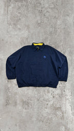 Reebok Golf Vintage Navy Harrington Jacket Yellow Lining