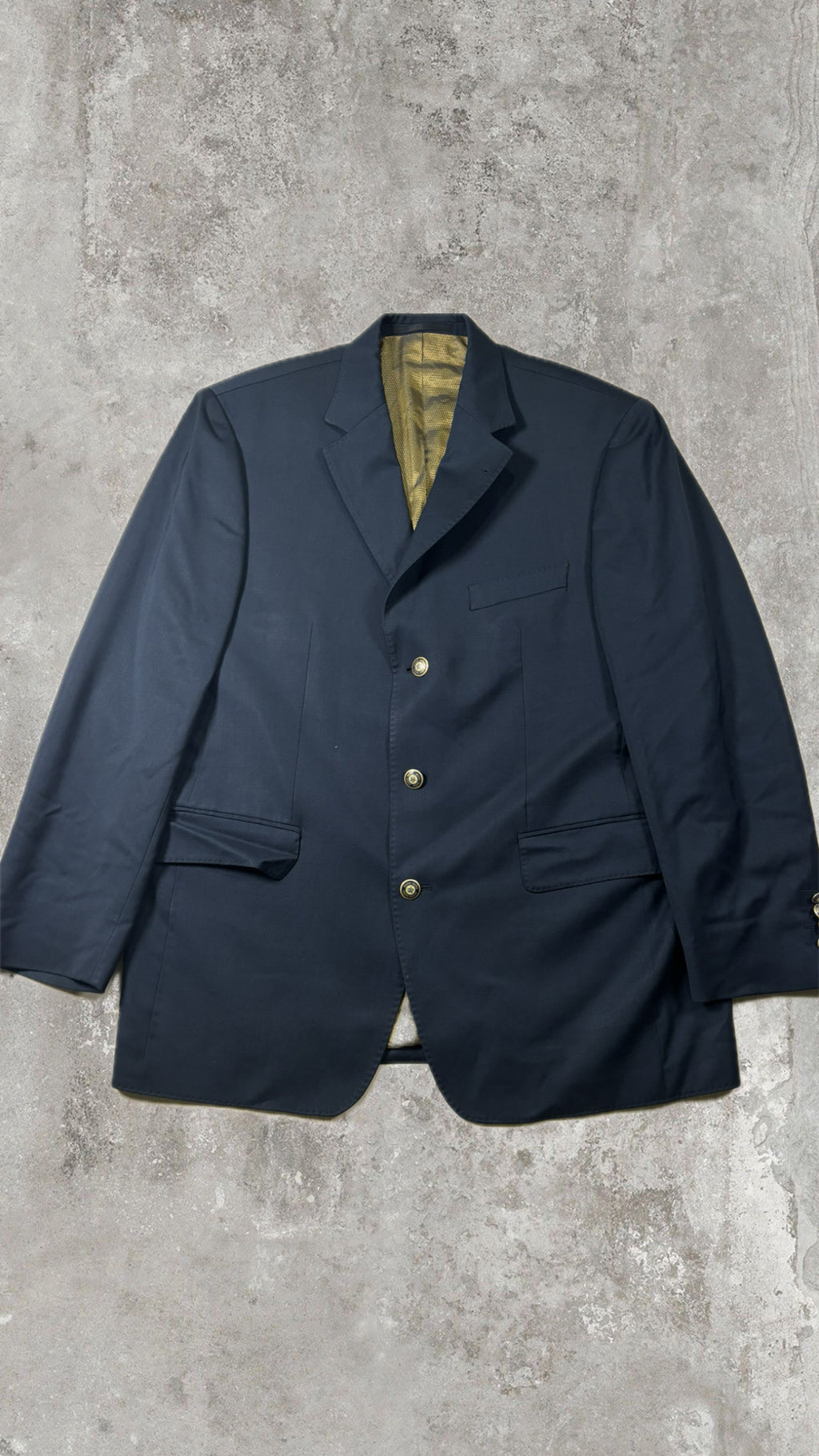 Vintage Italian Navy Blazer – Lanificio F.lli Cerruti Super 110’s Wool