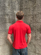 Polo Lacoste Uomo Rossa con Taschino e Logo Ricamato – Regular Fit