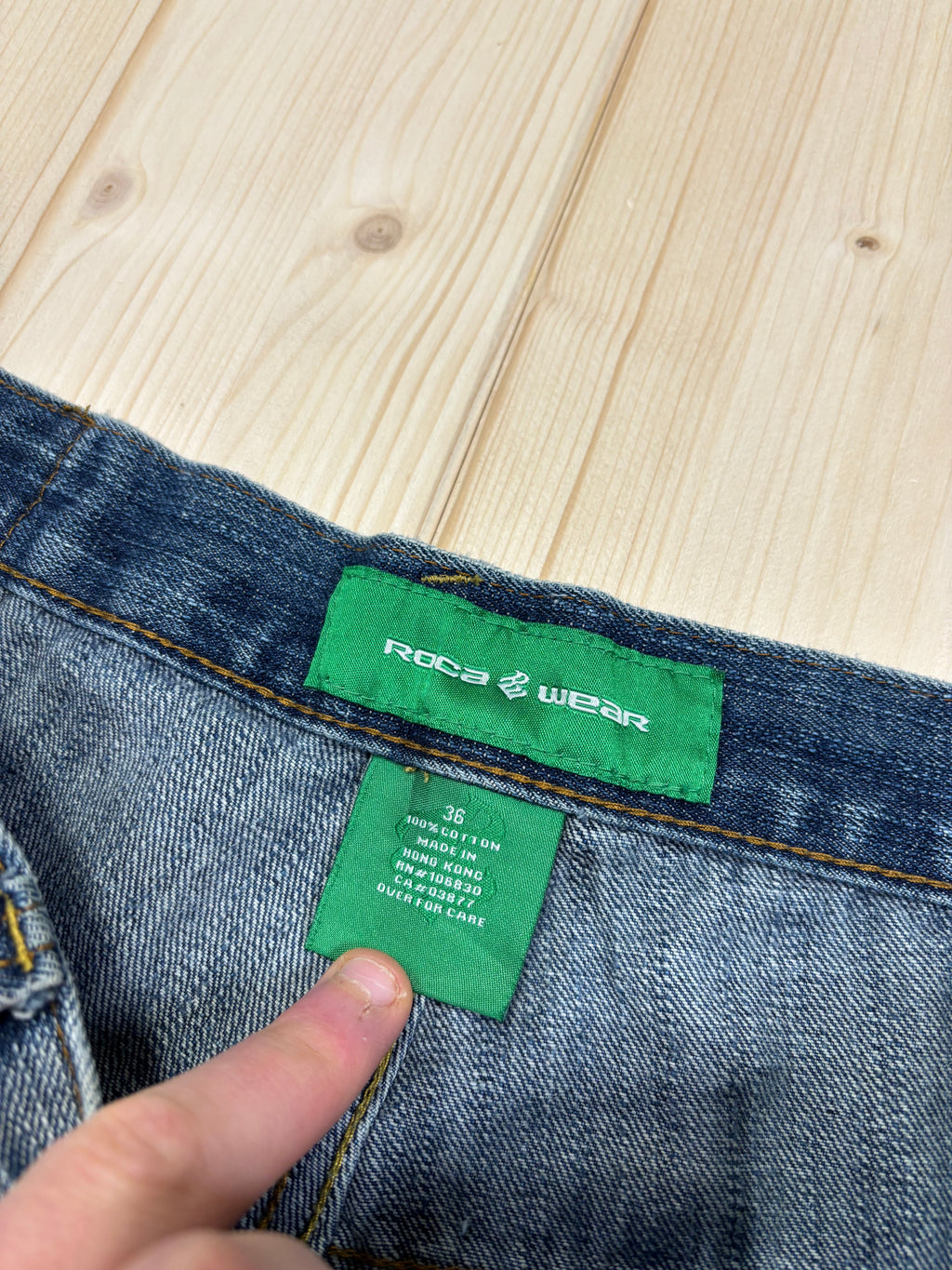 Bermuda Vintage ROCAWEAR Denim Baggy Ricamato