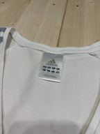 Maglietta Bianca Adidas Scollo a V - Top Sportivo Regular Fit