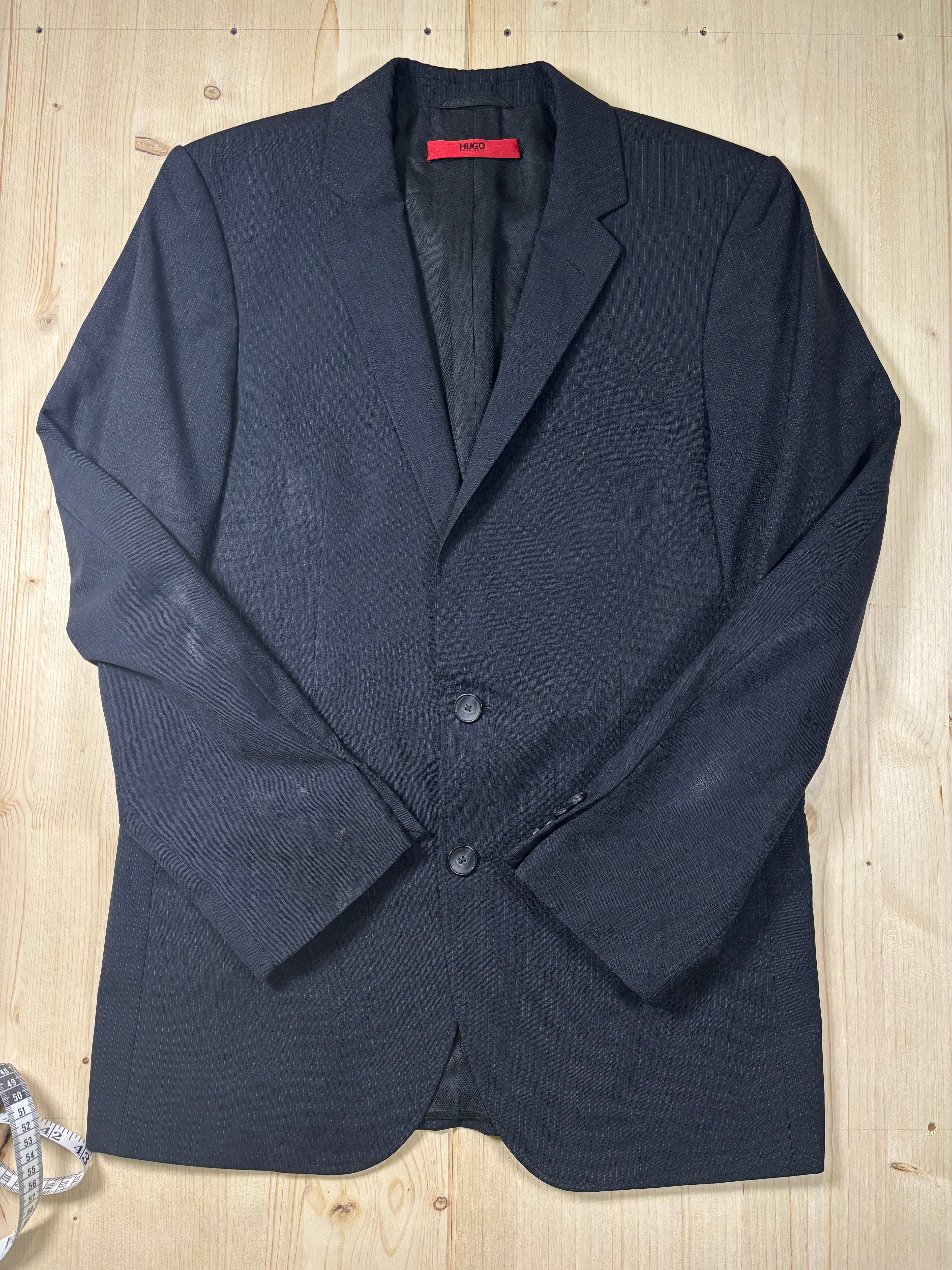 Hugo Boss Navy Wool Blend Blazer Jacket Classic 2 Button Formal