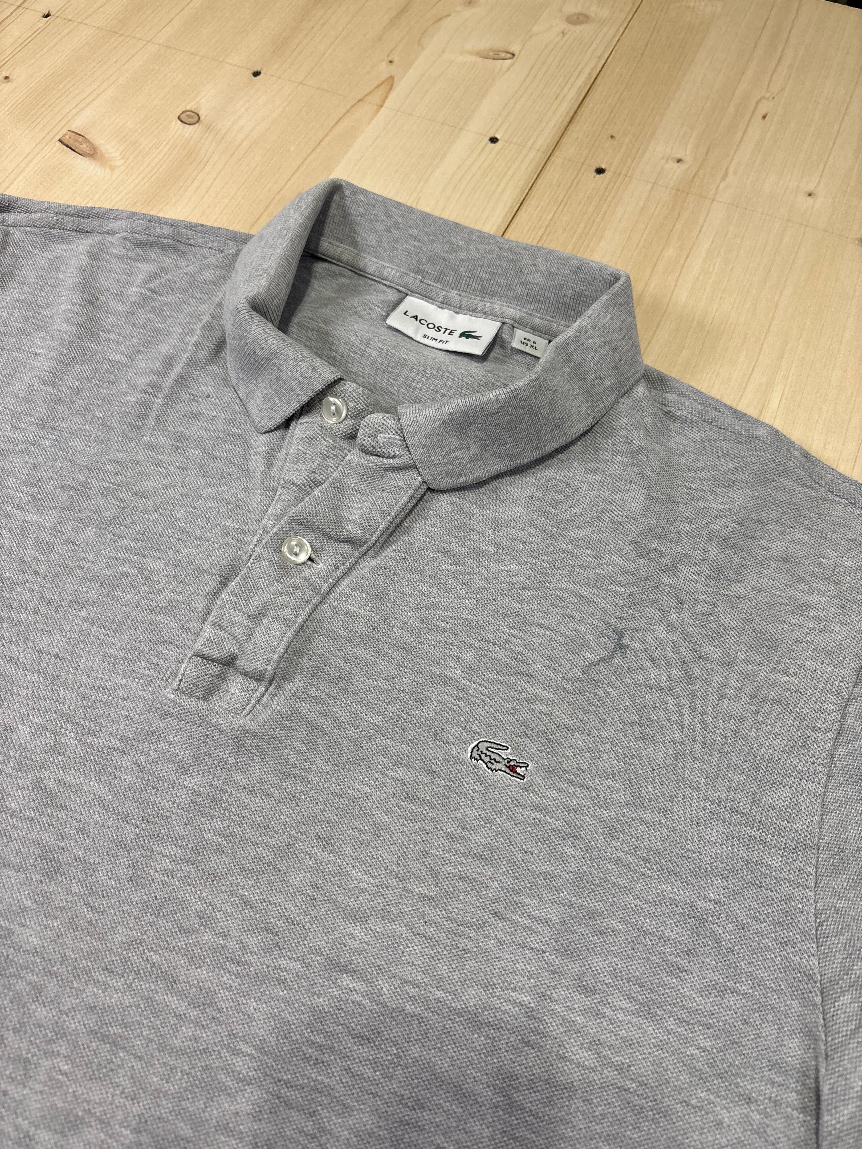 Polo Lacoste Uomo Grigia con Logo Ricamato – Regular Fit