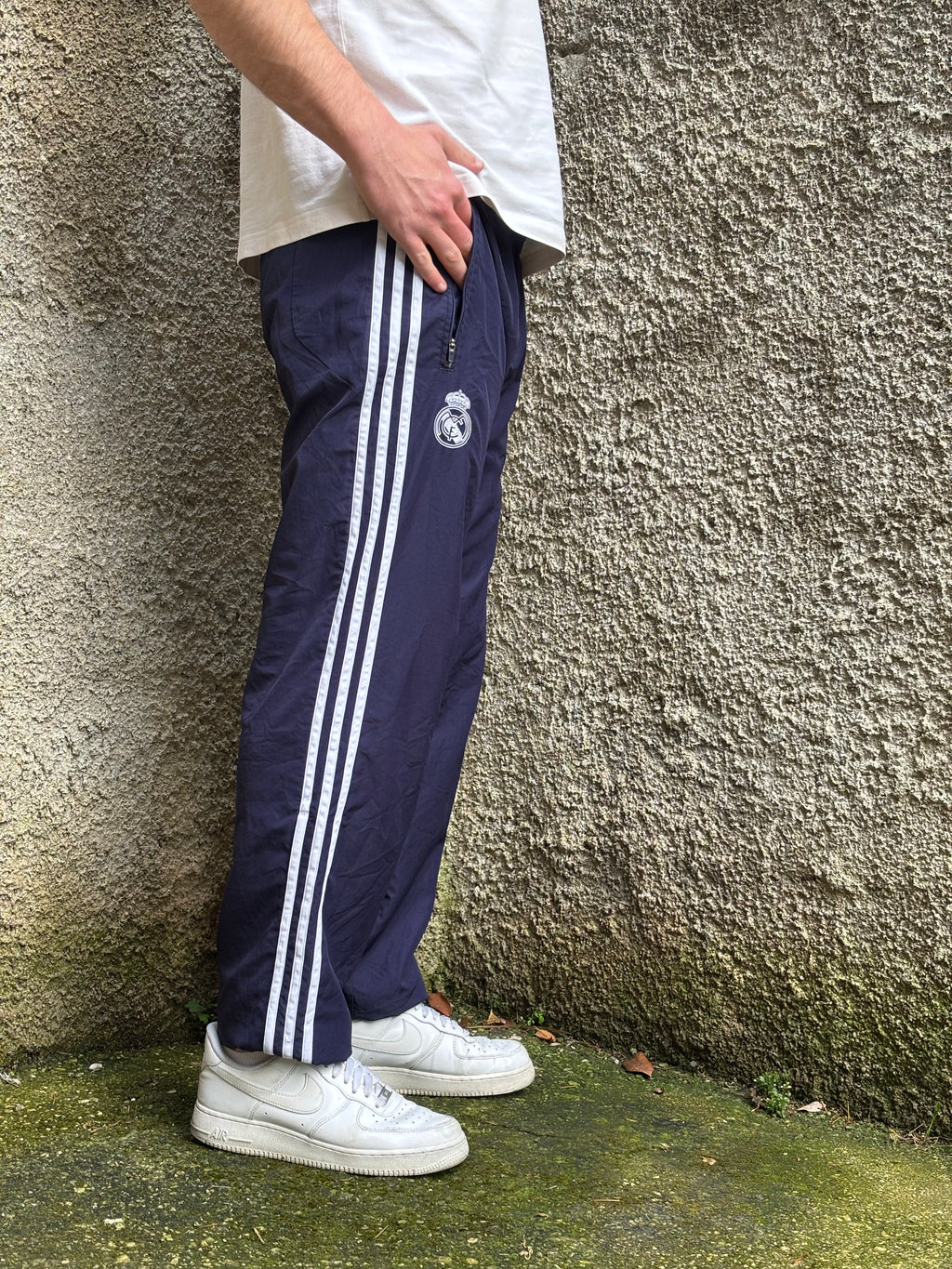 Adidas Real Madrid Vintage Track Pants Blu Navy