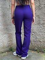Pantalone Sisley Donna Viola Flare Vintage