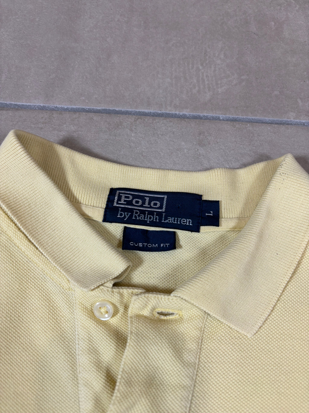 Polo Ralph Lauren Pale Yellow Polo Shirt