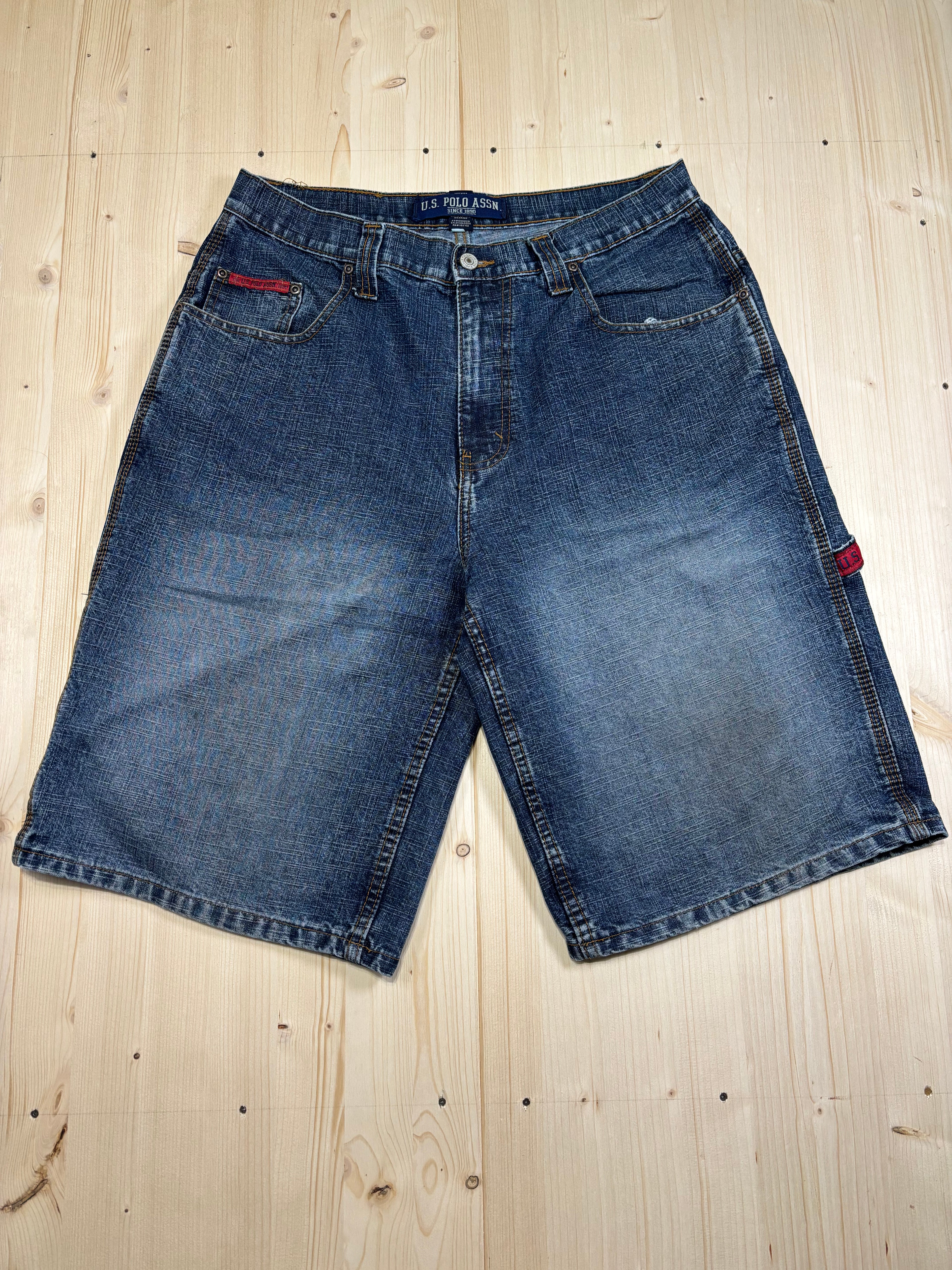 Bermuda Vintage U.S. Polo Assn. Denim Carpenter Ricamato