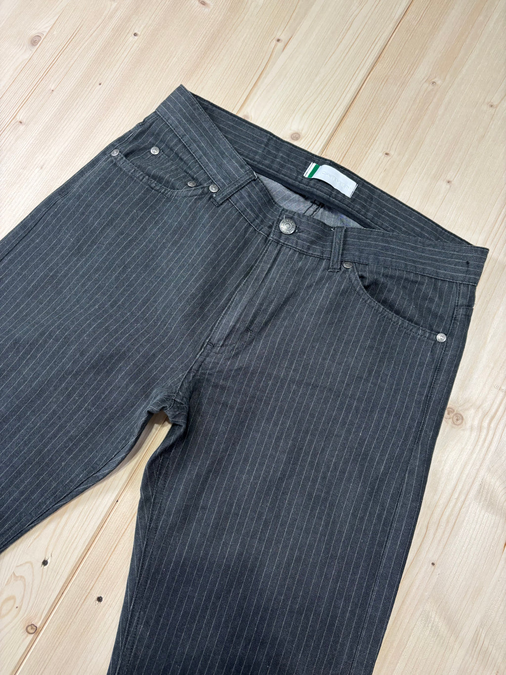 Pantalone Carven Donna Grigio Gessato Straight Vintage