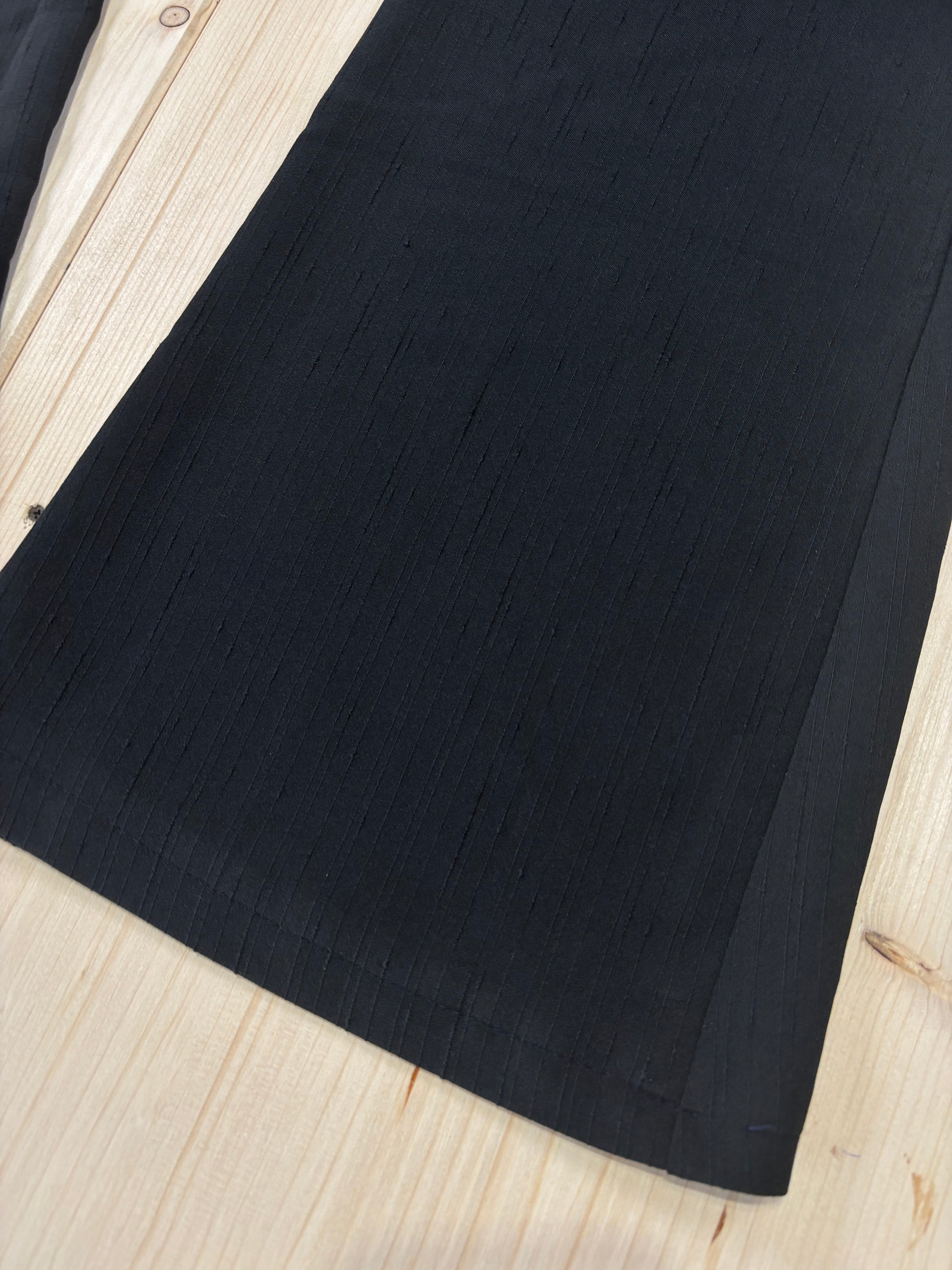 Pantalone Nero Flare Donna Vita Alta Y2K Vintage