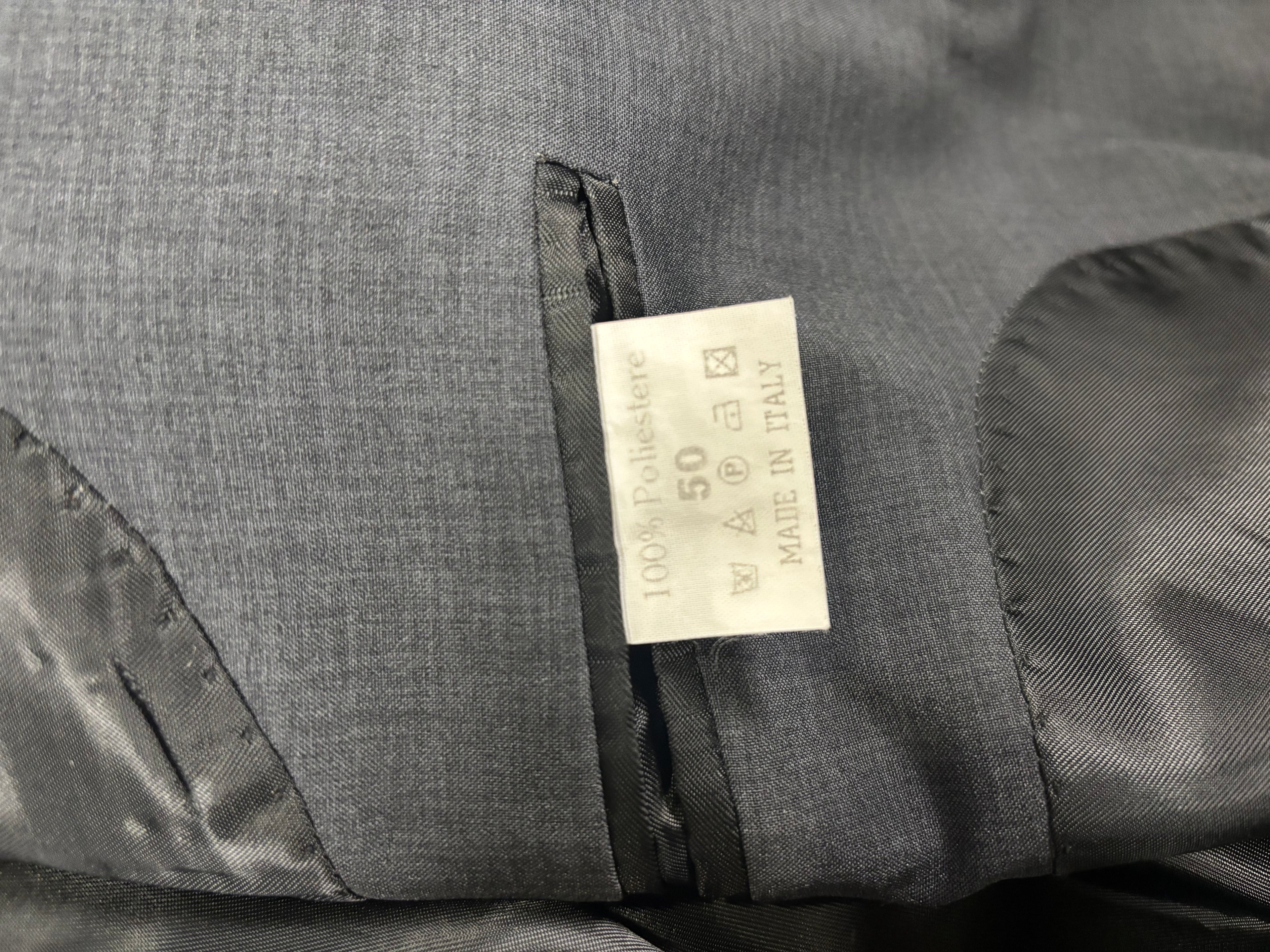 Vintage C.P. Langella Made in Italy Wool Blend Suit Set Grey 2 Piece