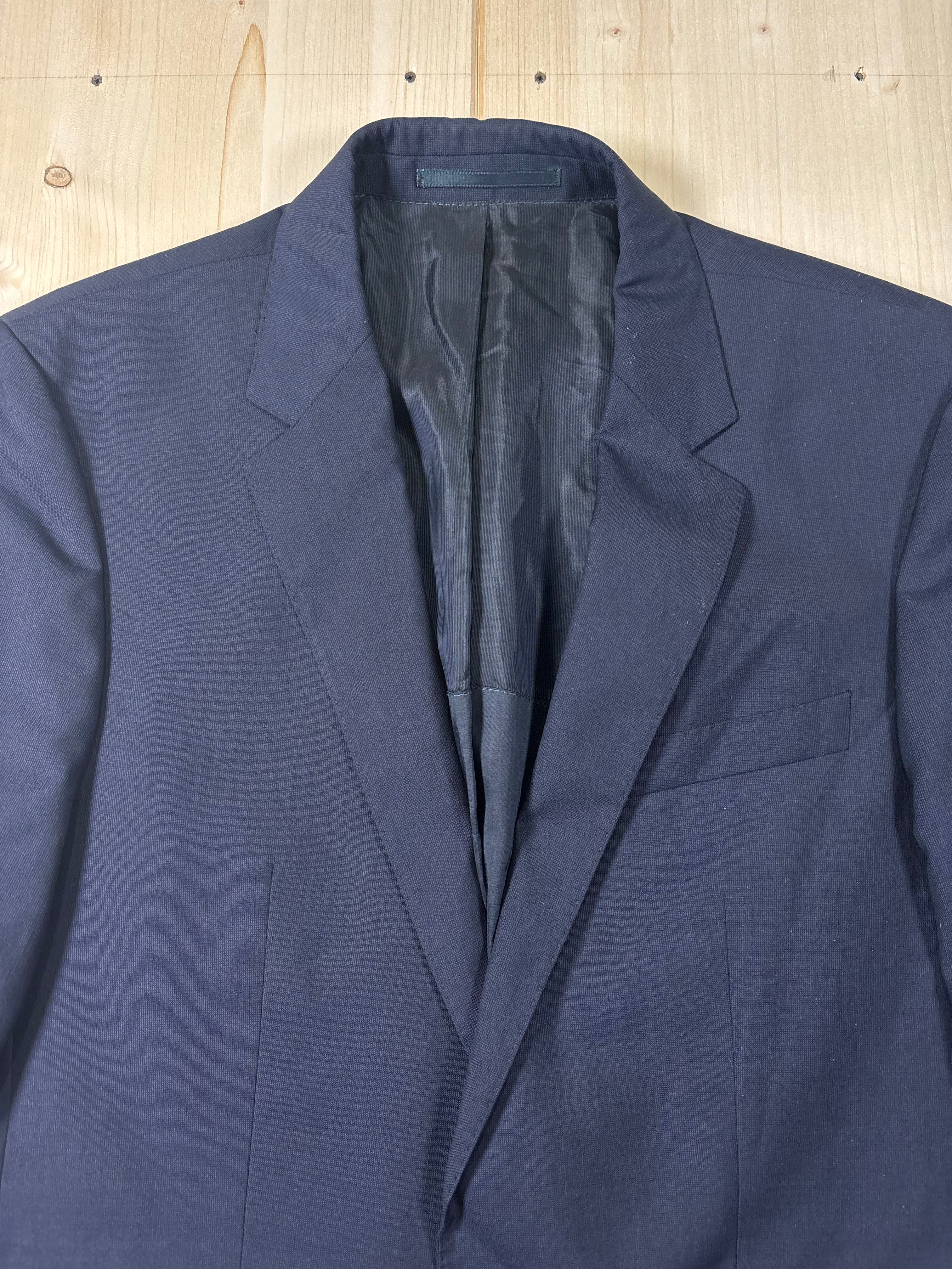 Hugo Boss Navy Wool Silk Tailored Blazer