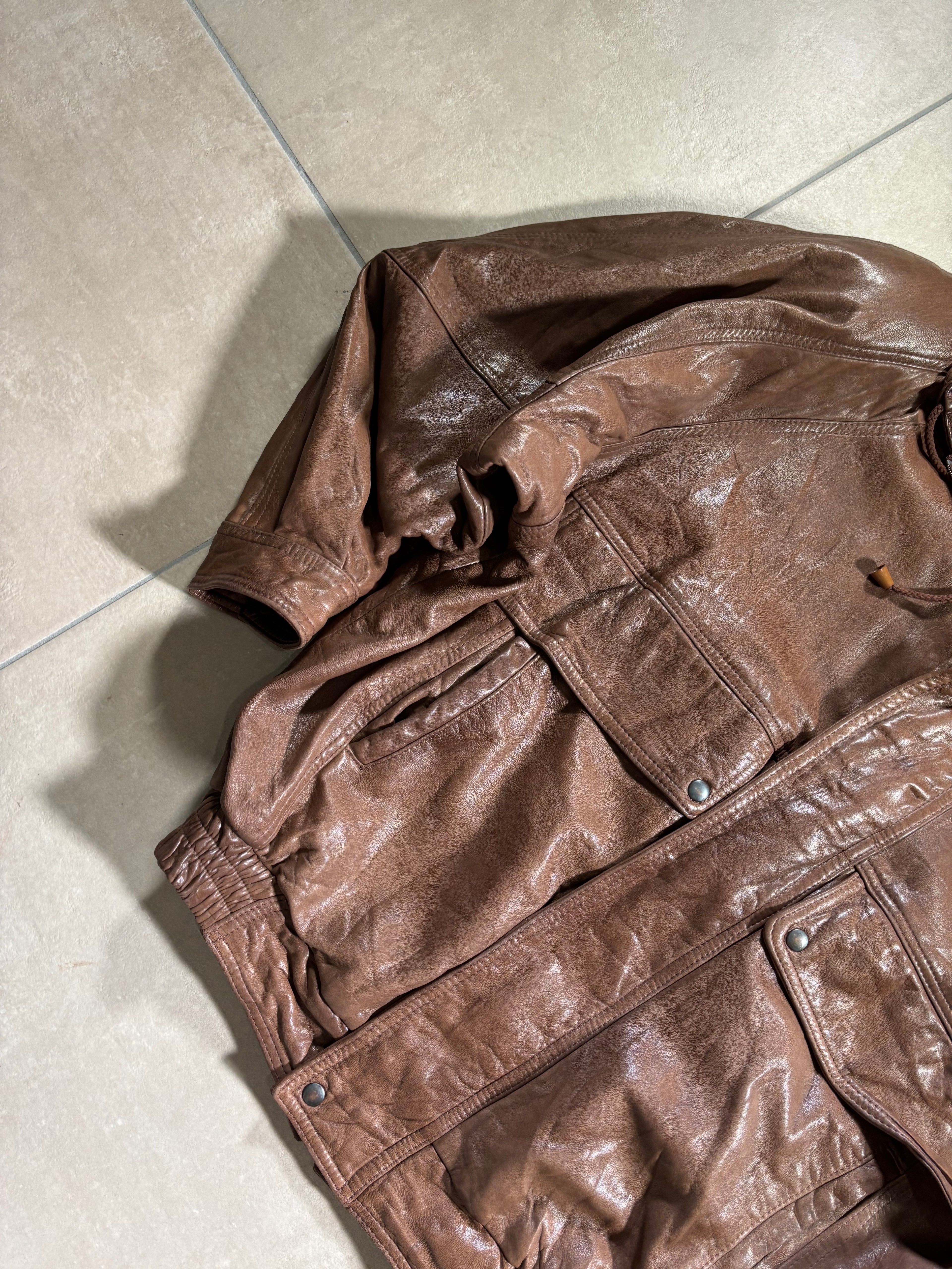 Bomber Vintage 80s in Pelle