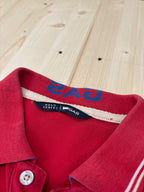Polo GAS Uomo Rossa con Colletto a Righe – Regular Fit