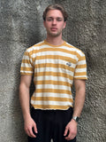 T-shirt Crop Emporio Armani Y2K Vintage a Righe