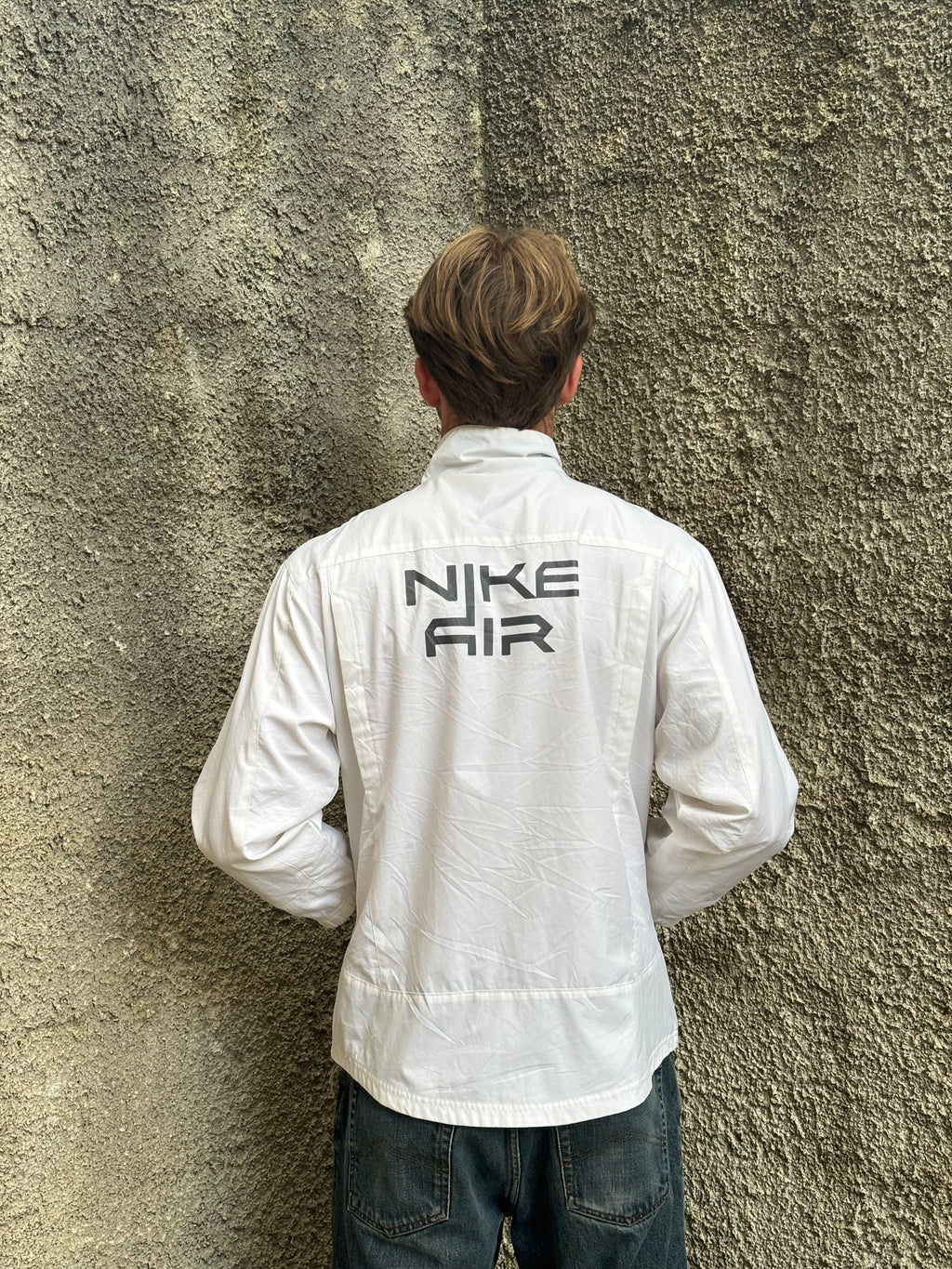 Nike Air White Full Zip Windbreaker Jacket