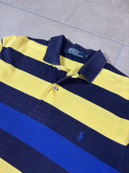 Polo Ralph Lauren Yellow & Navy Striped Polo Shirt