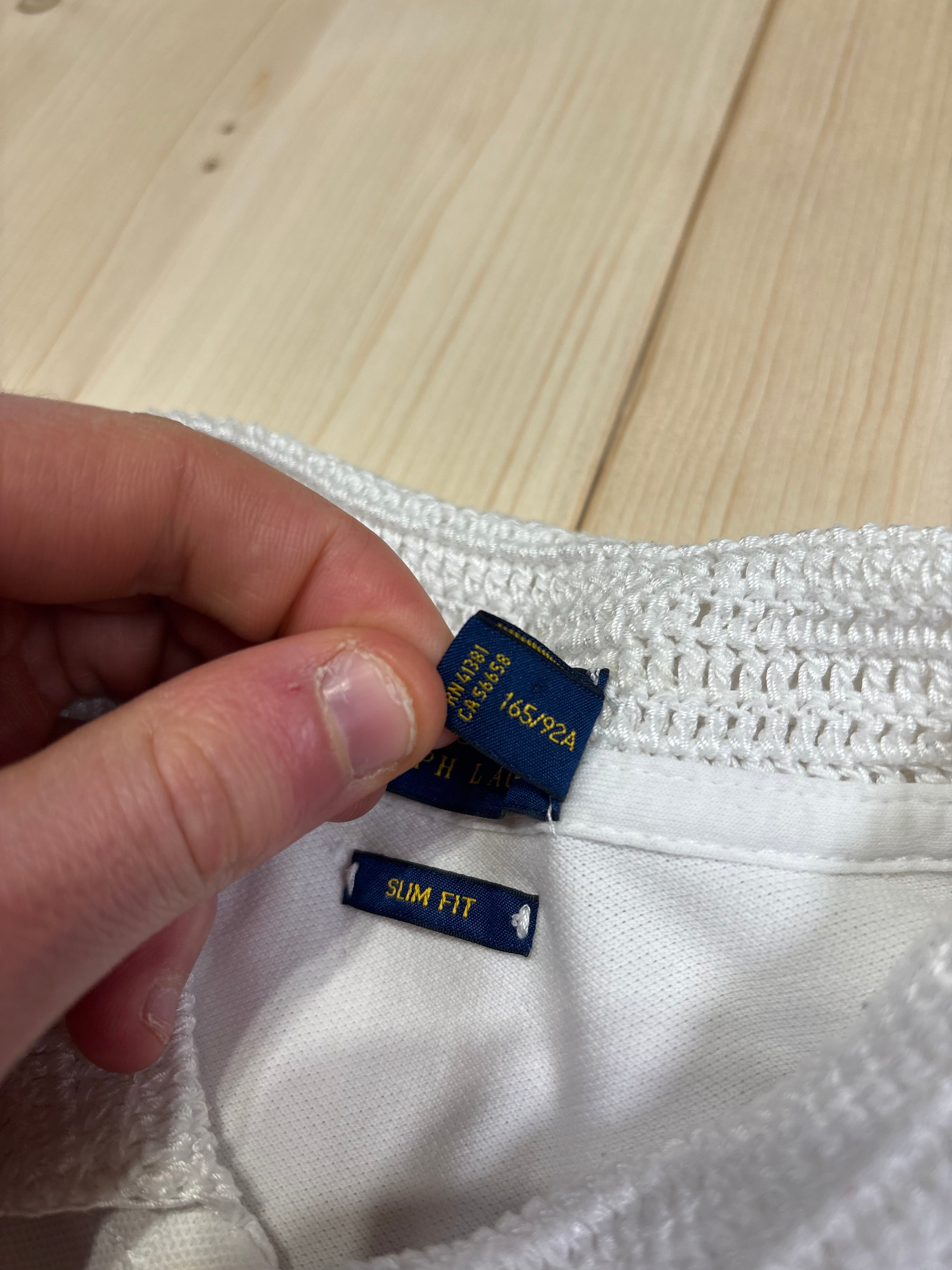 Polo Classica Ralph Lauren Bianca - Edizione Speciale Colletto Crochet / Uncinetto