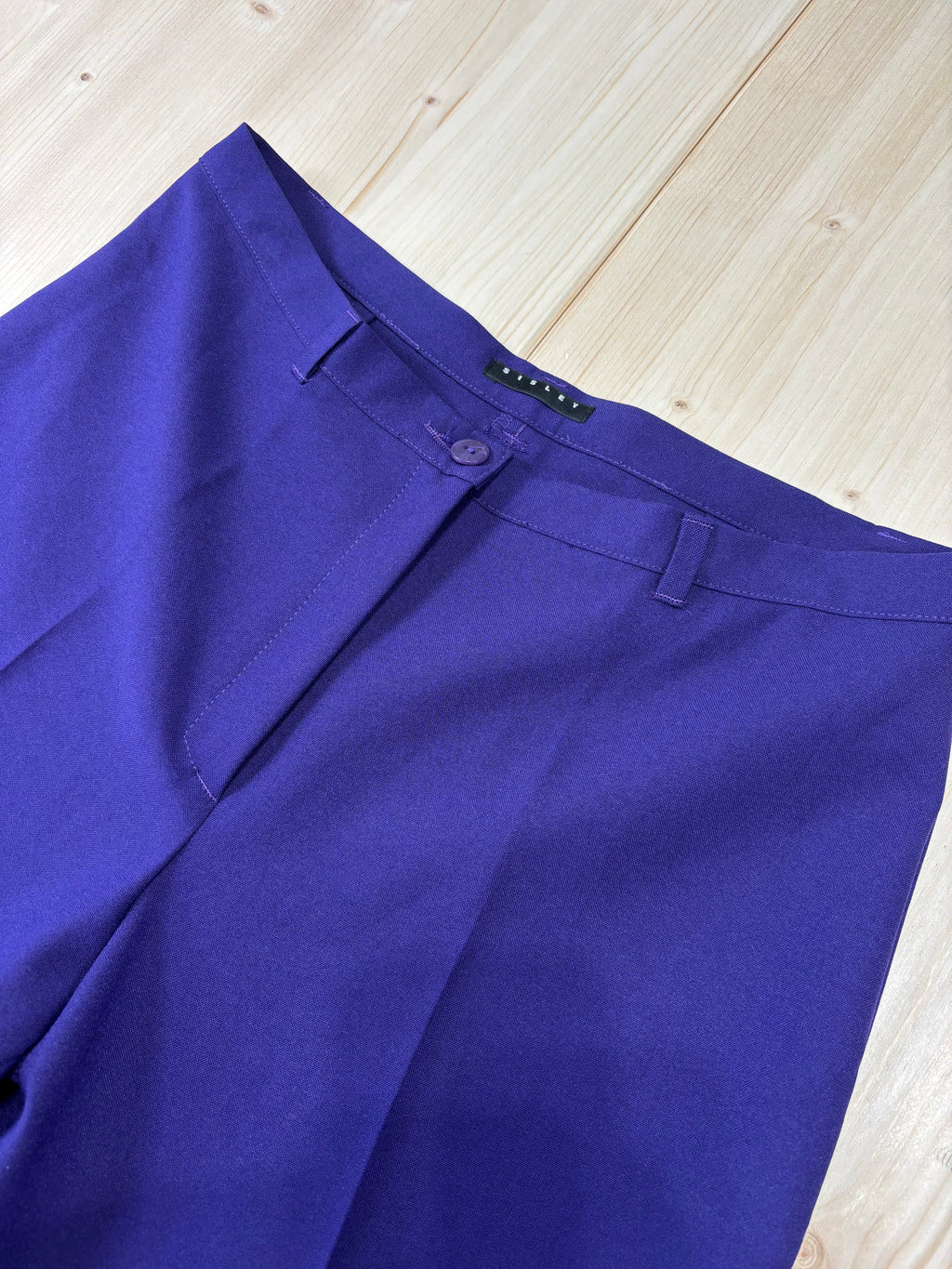 Pantalone Sisley Donna Viola Flare Vintage