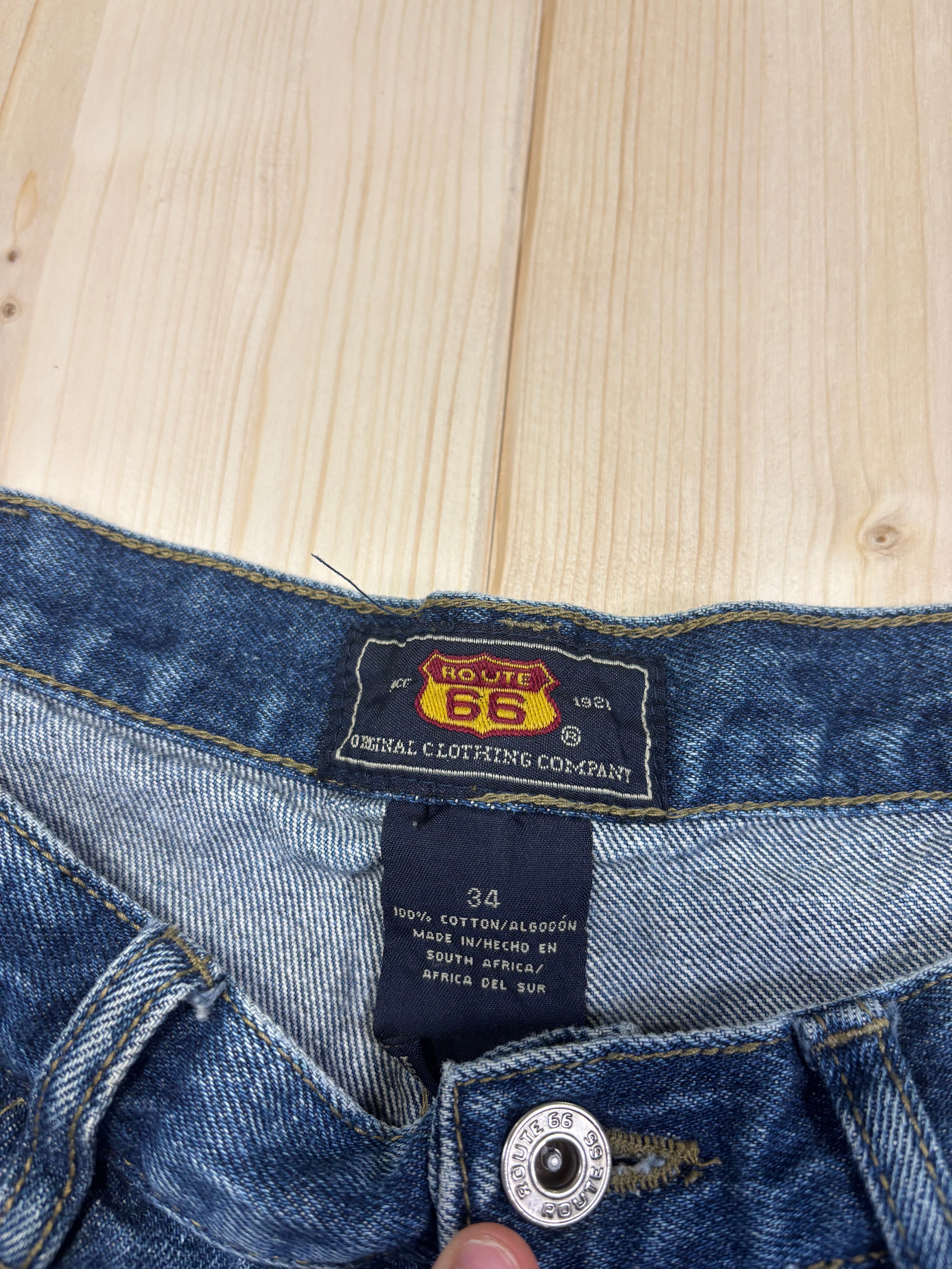 Baggy Jeans “Route 66” Y2K Vintage