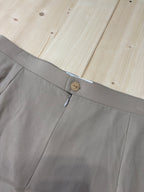 Gonna Midi Pura Lana Vergine Made in Italy Beige Donna Y2K Vintage