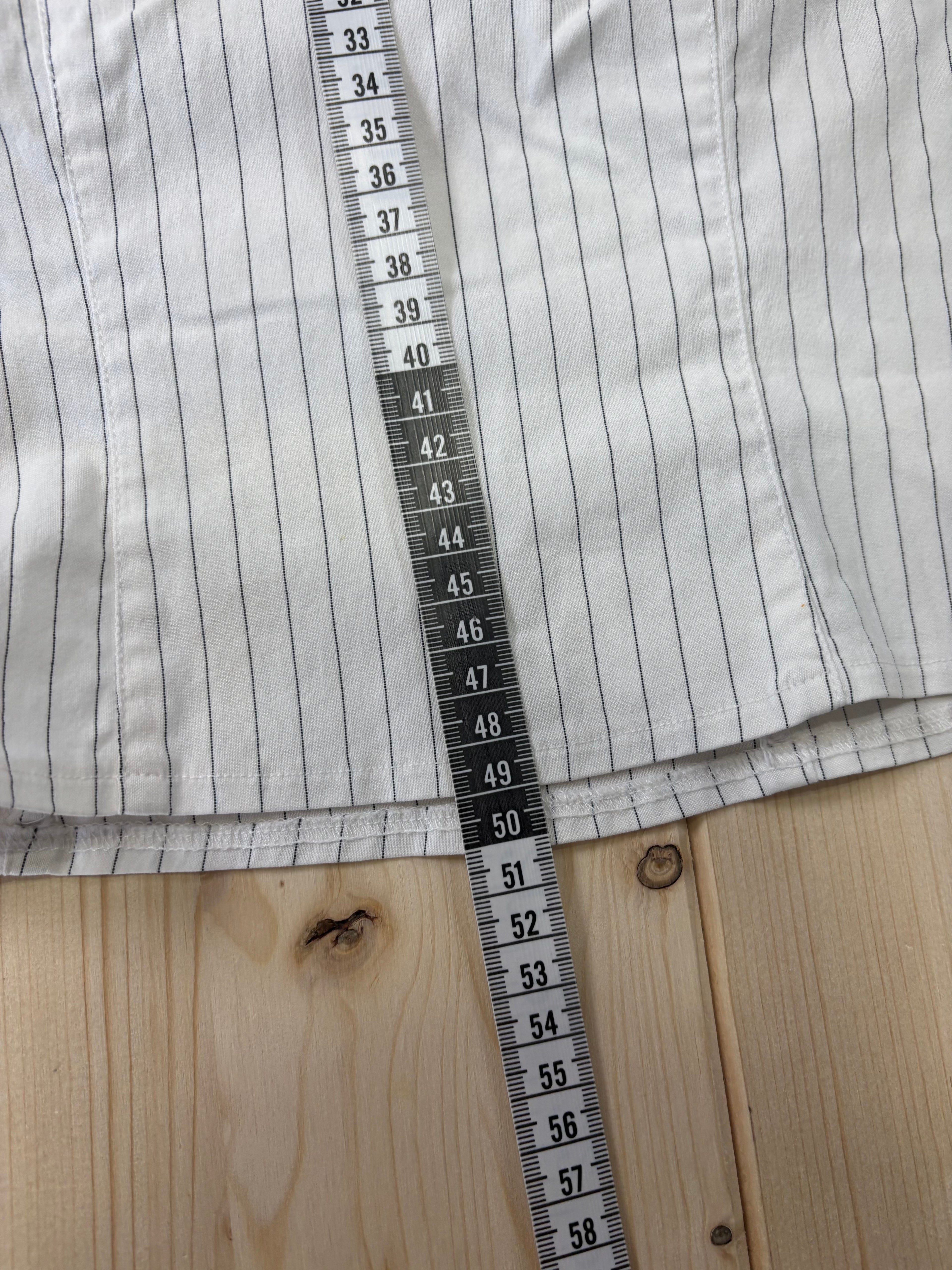 Top Donna Halter Pimkie Gessato Bianco Vintage
