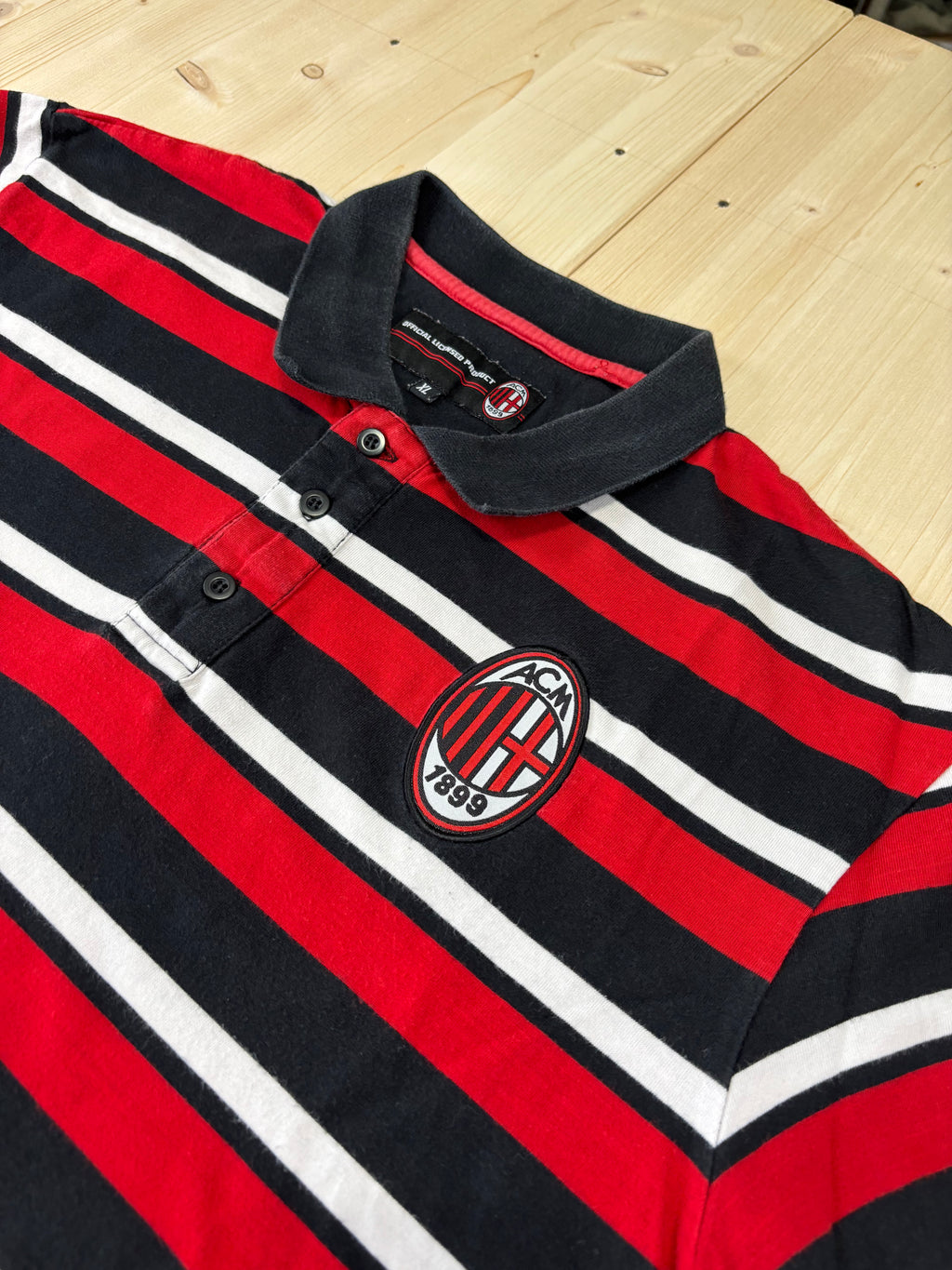 Polo AC Milan Official Merchandising a Righe