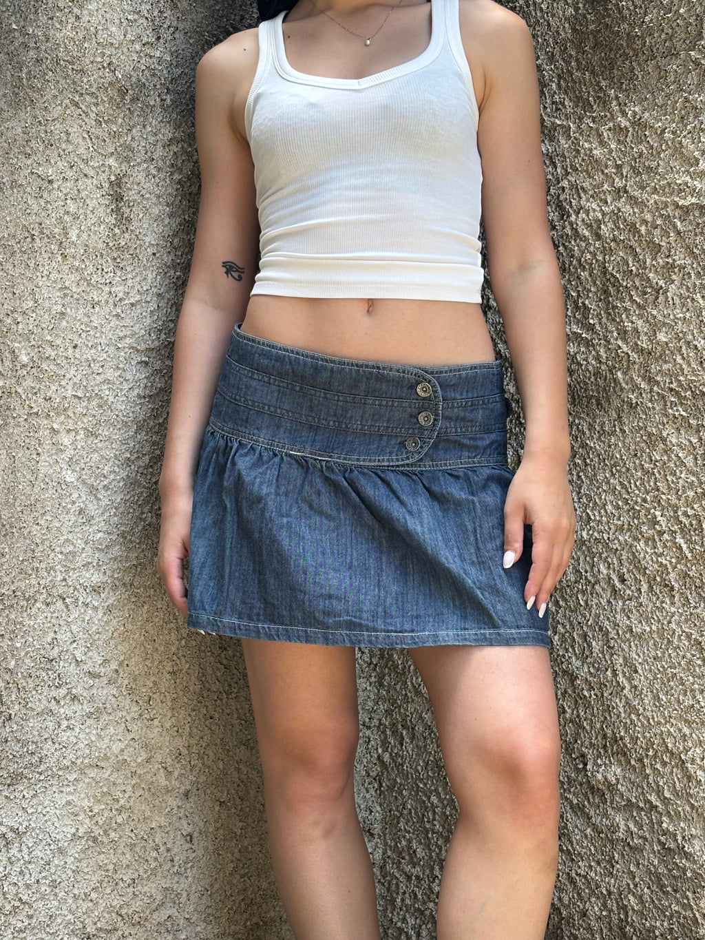 Minigonna Denim Sicko Blu Y2K Vintage