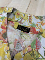 Camicia Donna Vintage Floreale in Lino e Cotone
