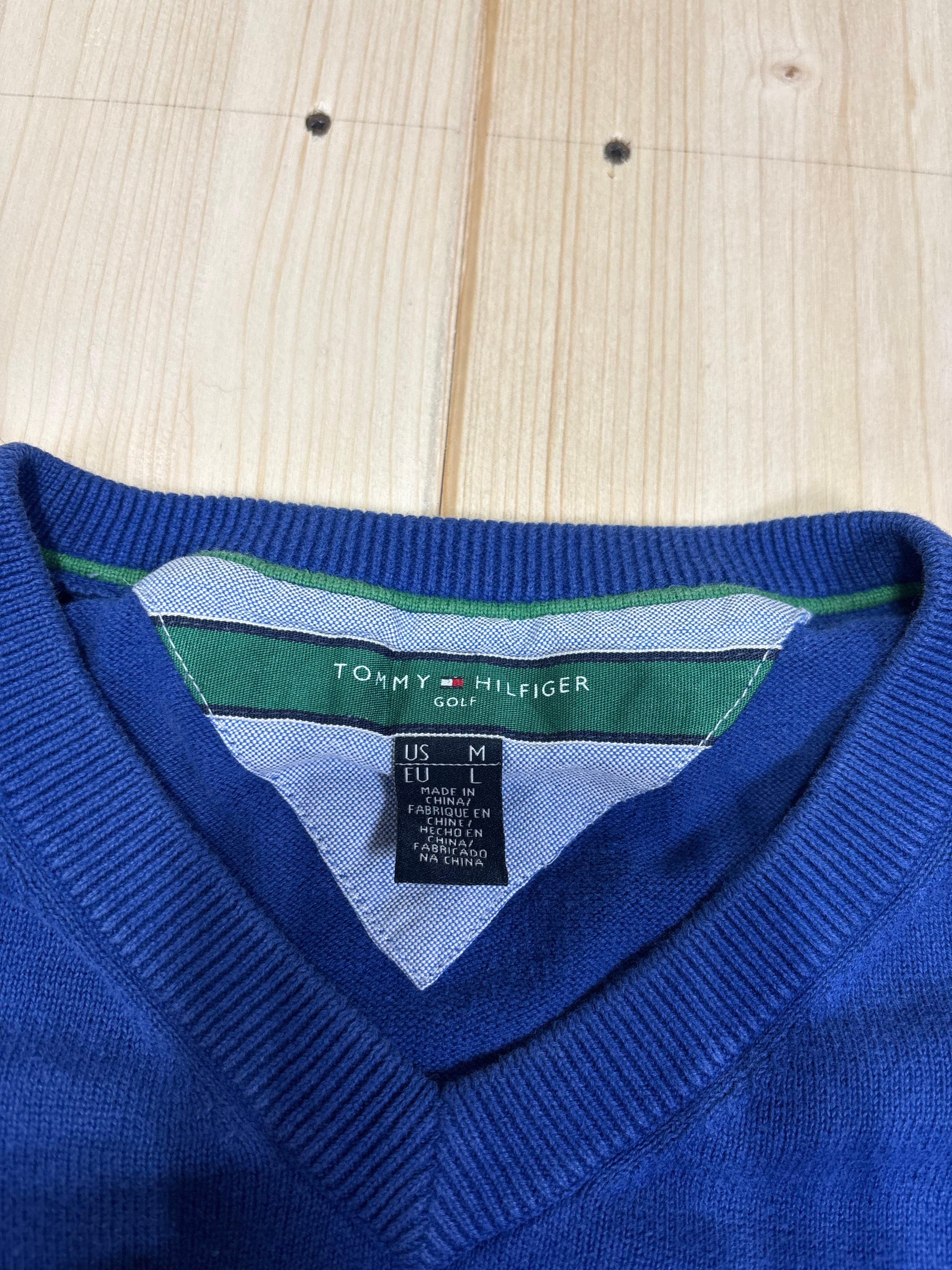 Vintage Tommy Hilfiger V-Neck Sweater – Royal Blue