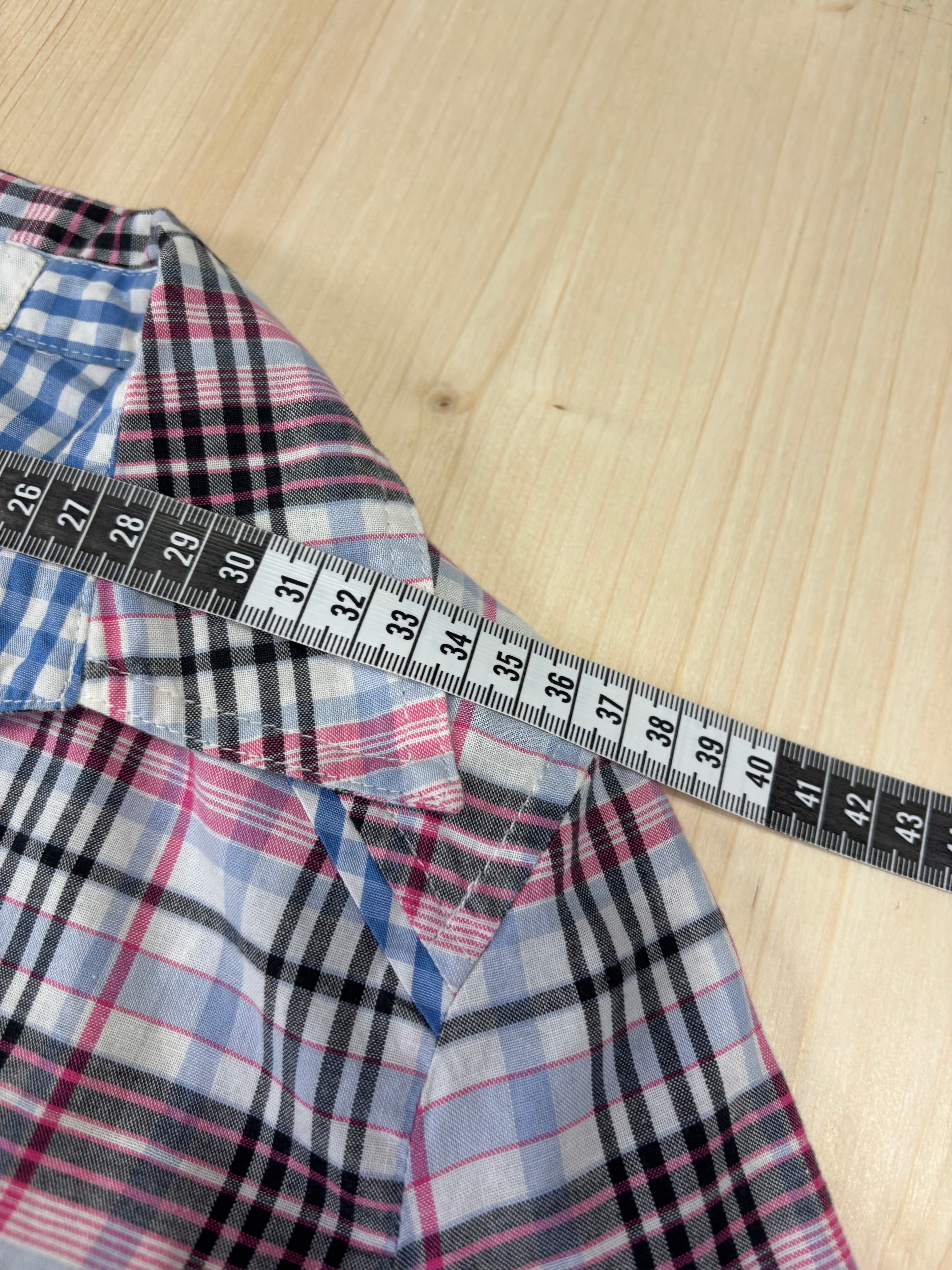 Camicia Donna Jennyfer a Quadri Rosa Y2K Vintage