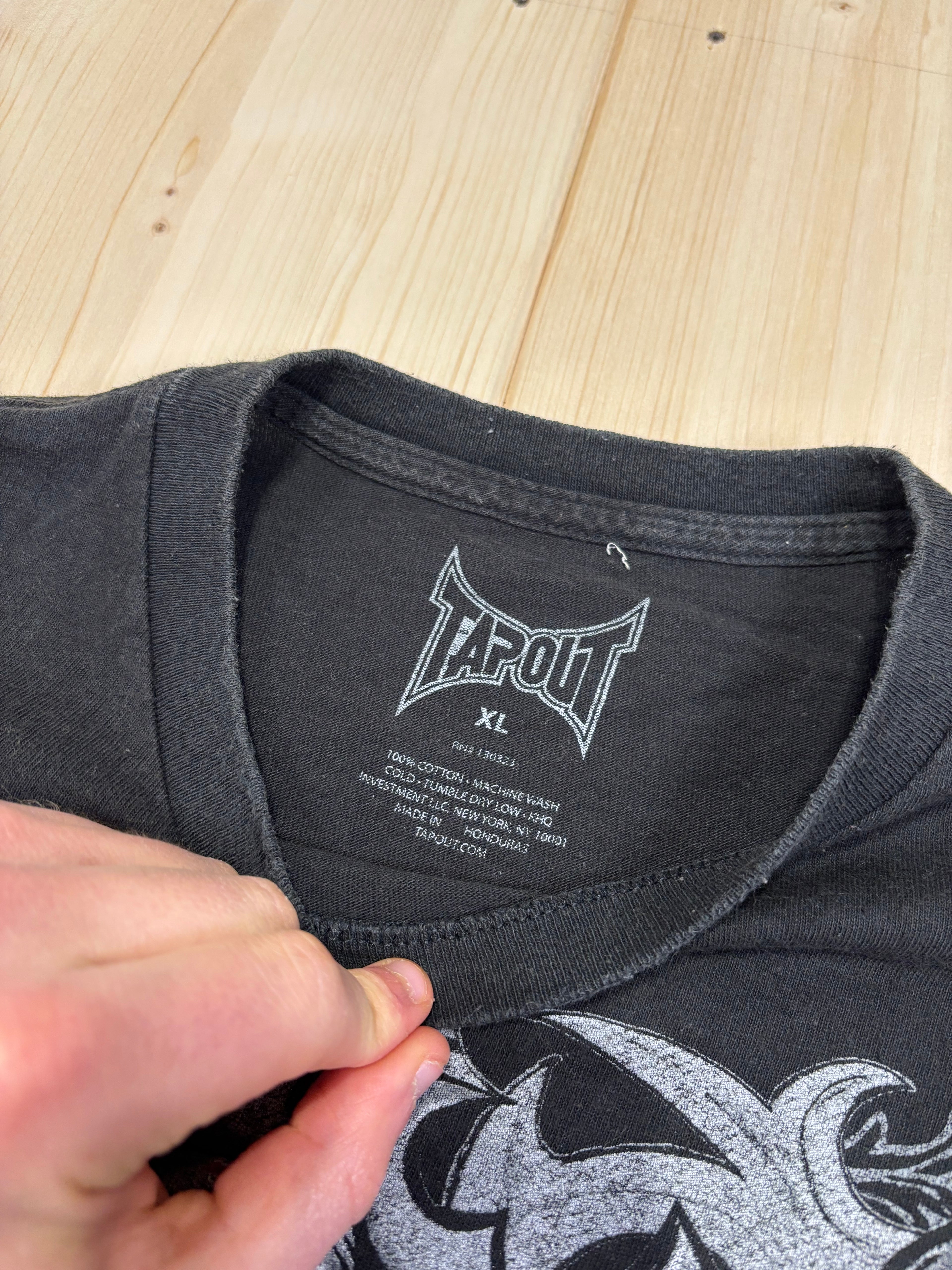 Tapout Skull Graphic T-Shirt Black MMA Streetwear