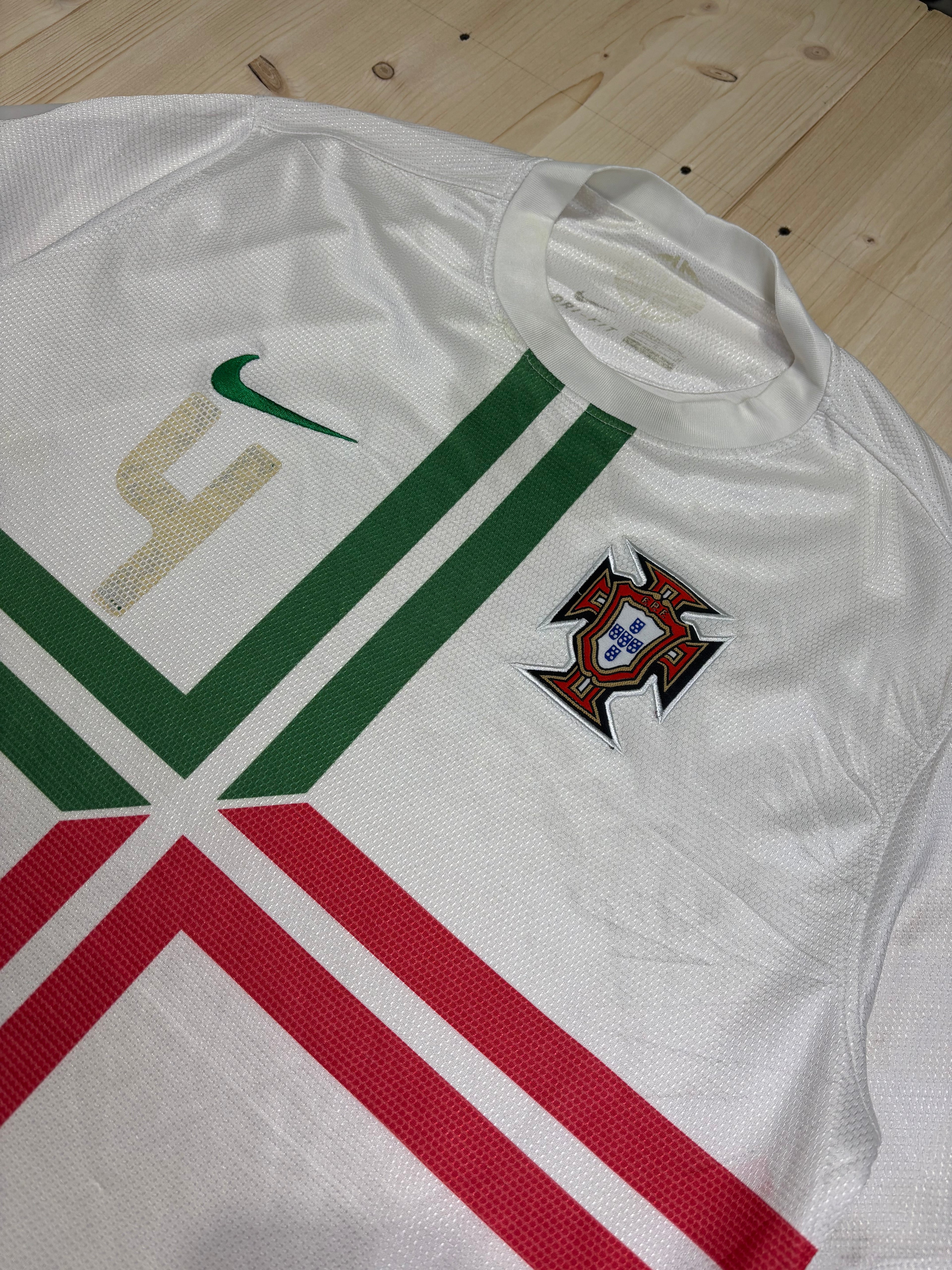 Maglia Nazionale Portogallo Away Euro 2012 Nike #4 Bianca