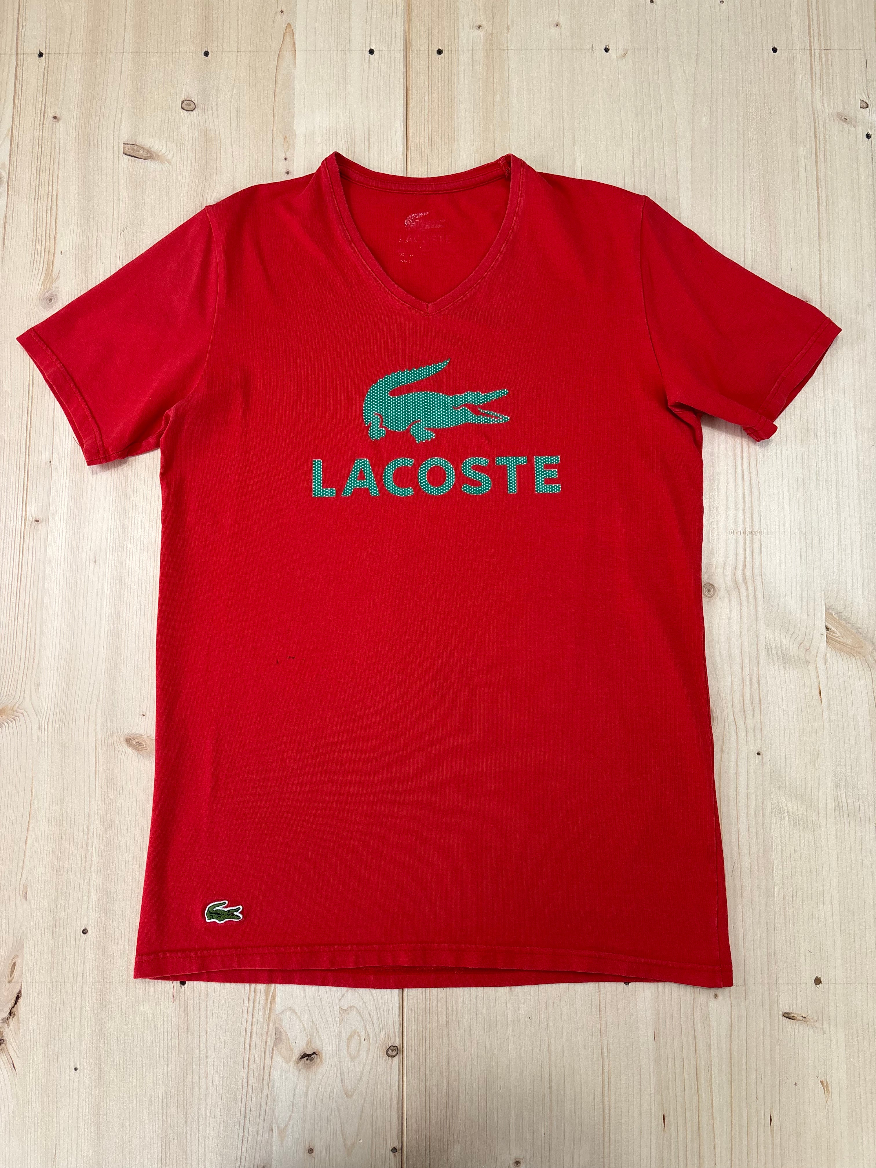 T-shirt Lacoste Rossa Logo Maxi