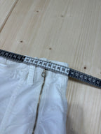 Pantalone Benetton Donna Bianco Utility Vintage