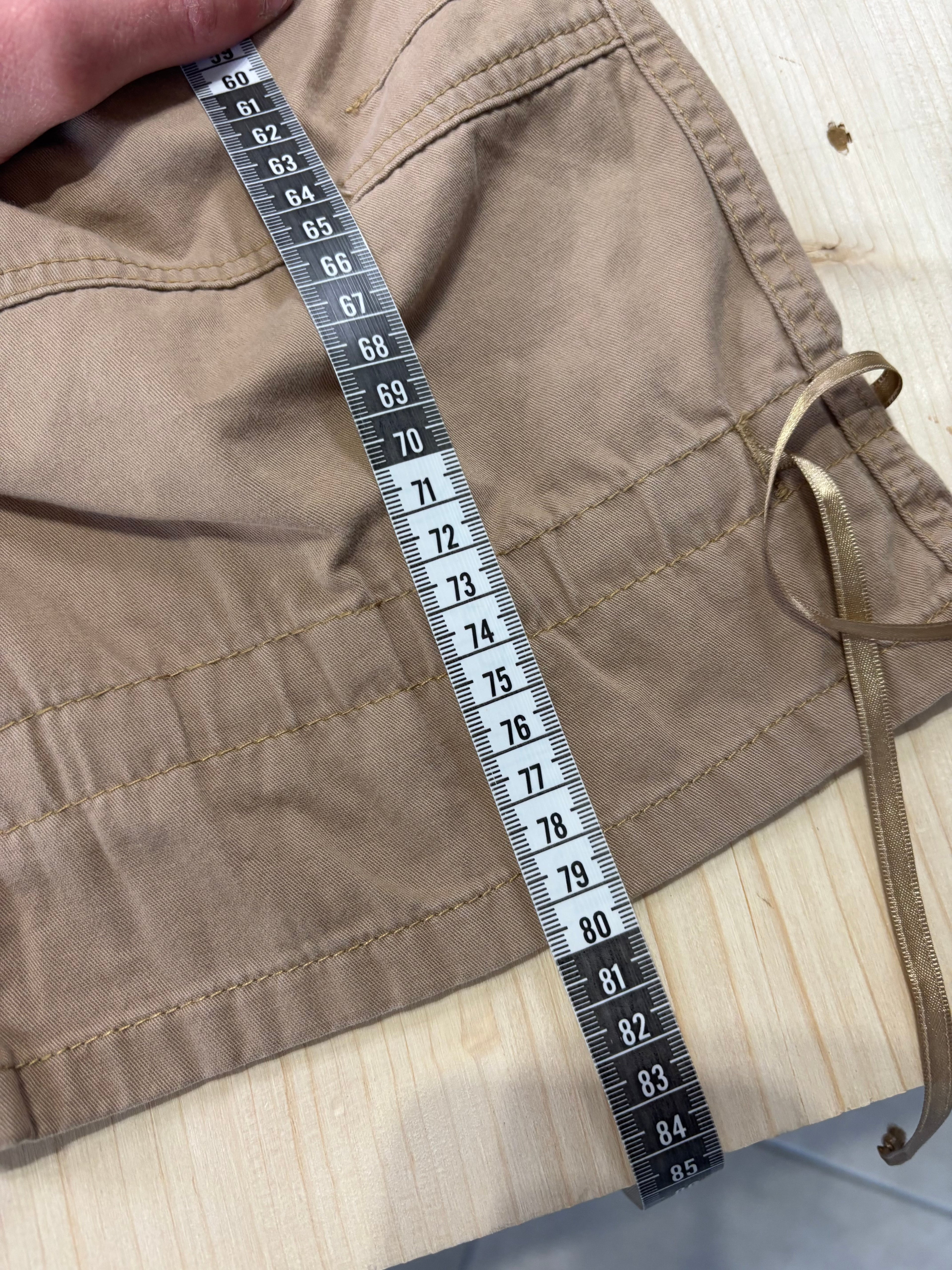 Pantalone Cargo Capri Donna Beige Vintage