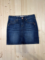 Minigonna Denim Mavi Blu Scuro Donna Y2K Vintage