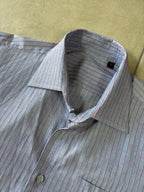 Striped Long Sleeve Shirt Blue & Red
