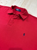 Polo Ralph Lauren Uomo Rossa con Logo Ricamato Blu – Regular Fit