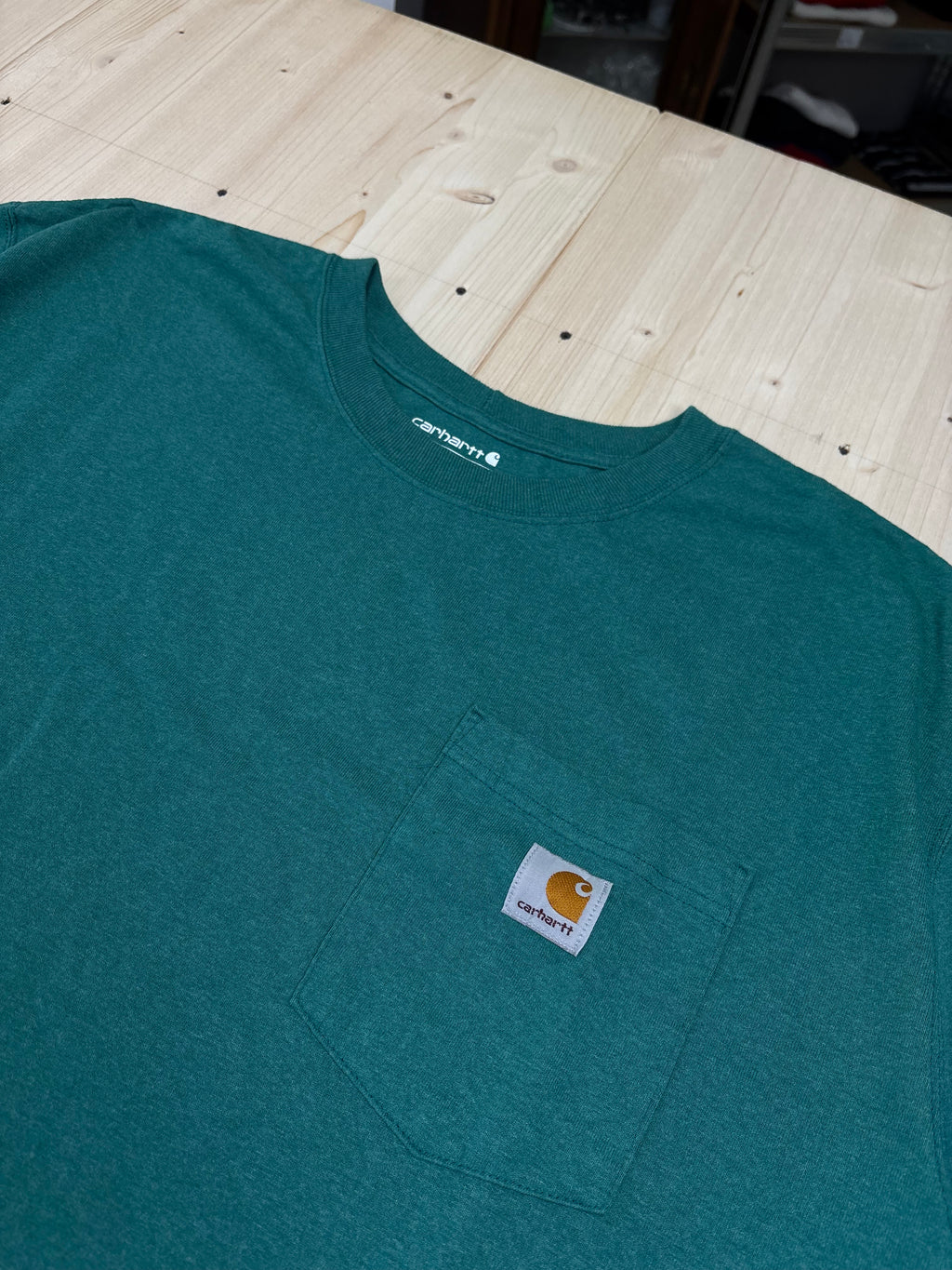 Carhartt Pocket T-Shirt Teal Green